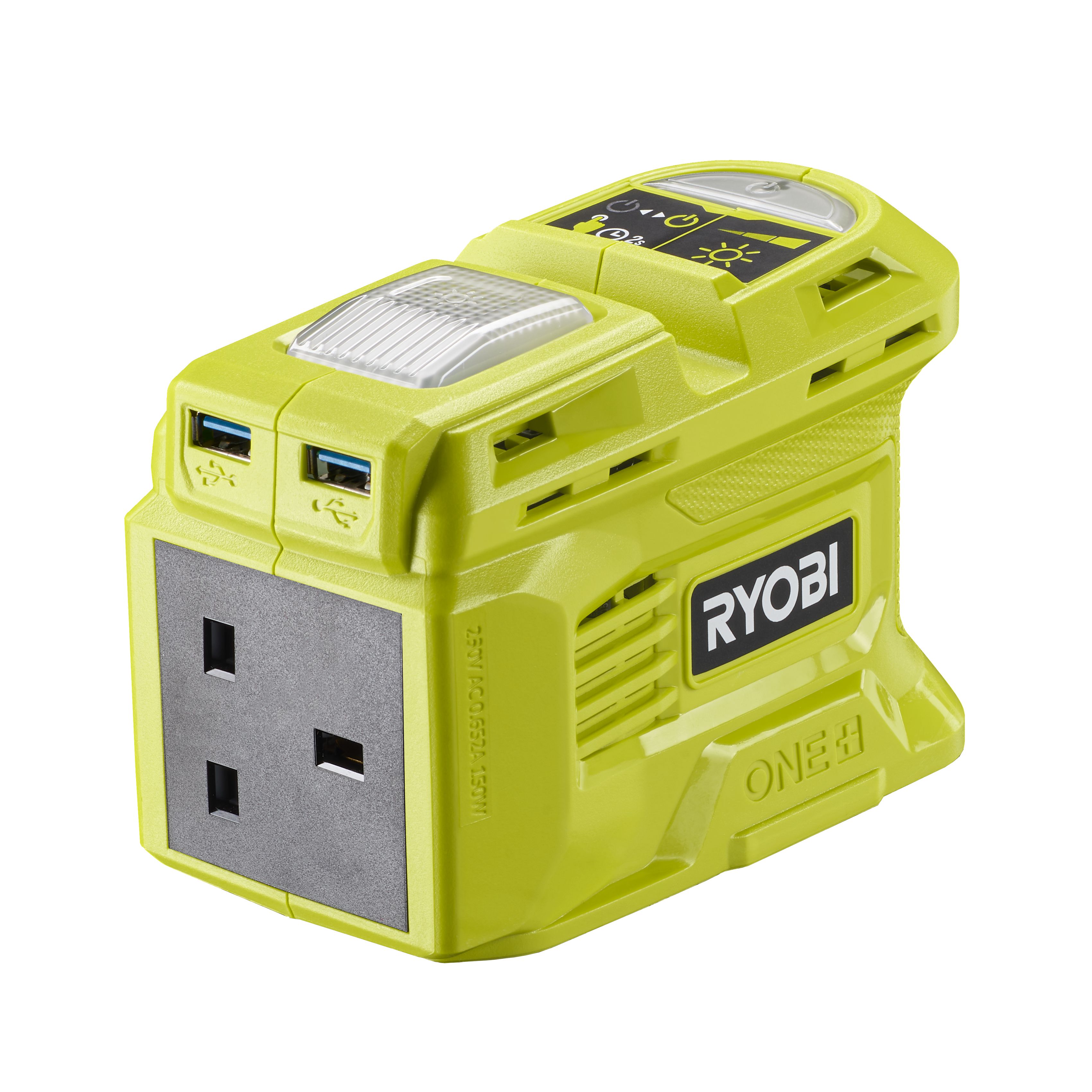 Ryobi One+ 18V Cordless Battery inverter (Bare Tool) RY18BI150B-0