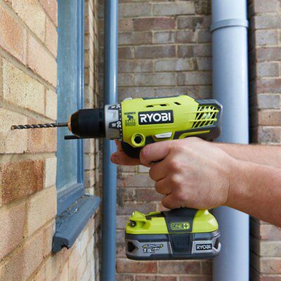 Ryobi One 18V Cordless Percussion drill R18PD 0 DIY at B Q