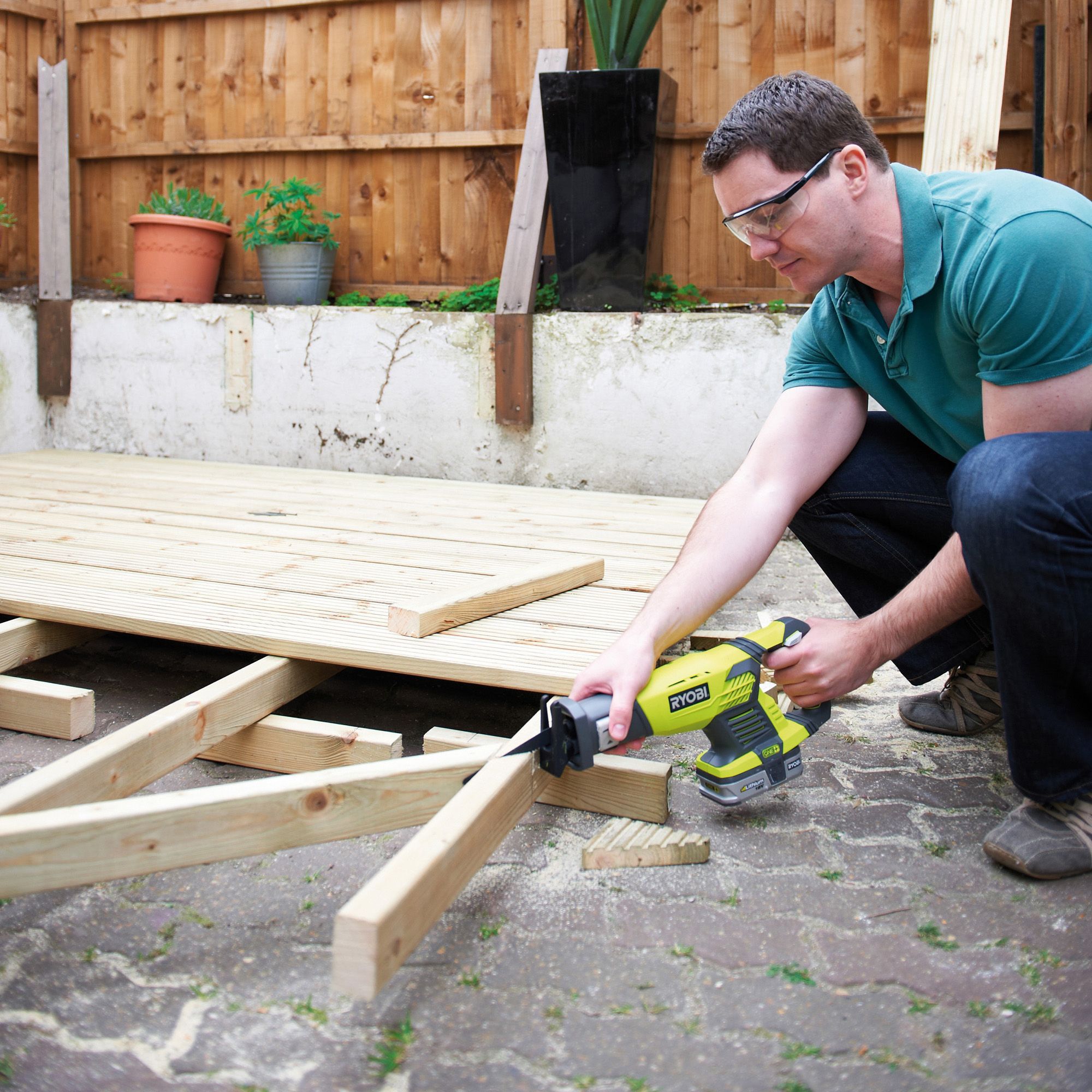 Ryobi reciprocating store saw smoking