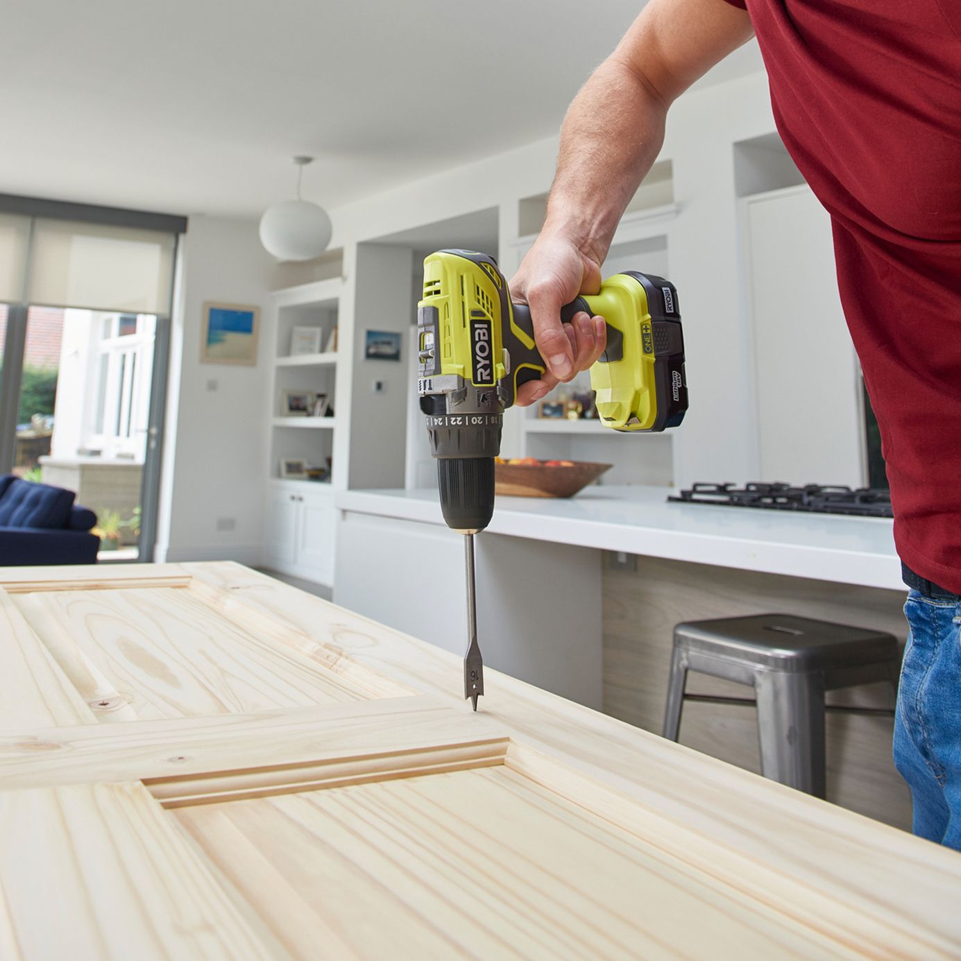 Ryobi ONE+ 18V Li-ion Cordless Combi drill (1 x 1.3Ah) - R18PD3-113G