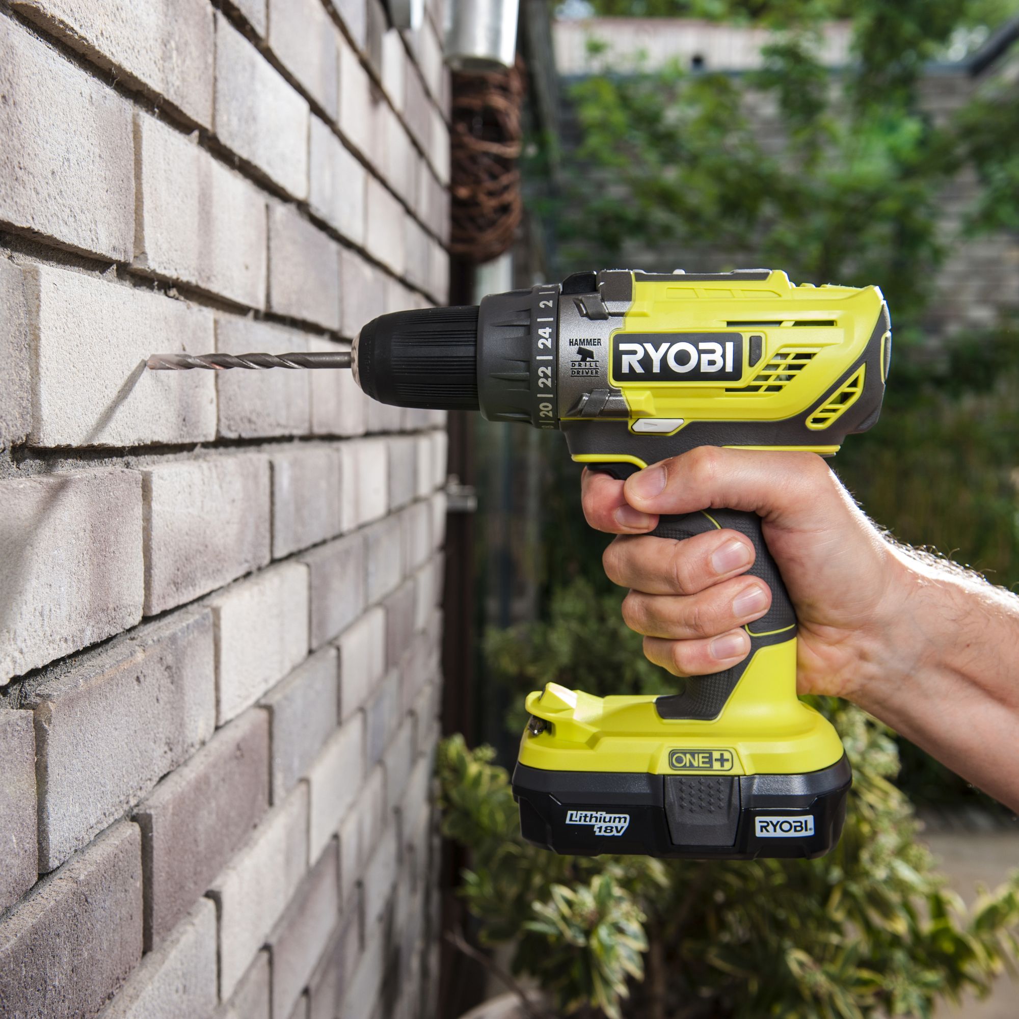 Ryobi ONE+ 18V Li-ion Cordless Combi drill (1 x 1.3Ah) - R18PD3-113G