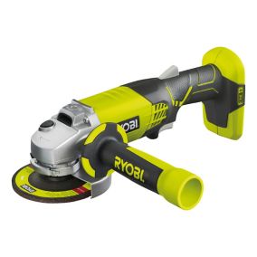 Ryobi ONE+ 18V One+ 115mm Brushed Cordless Angle grinder (Bare Tool) - R18AG-0