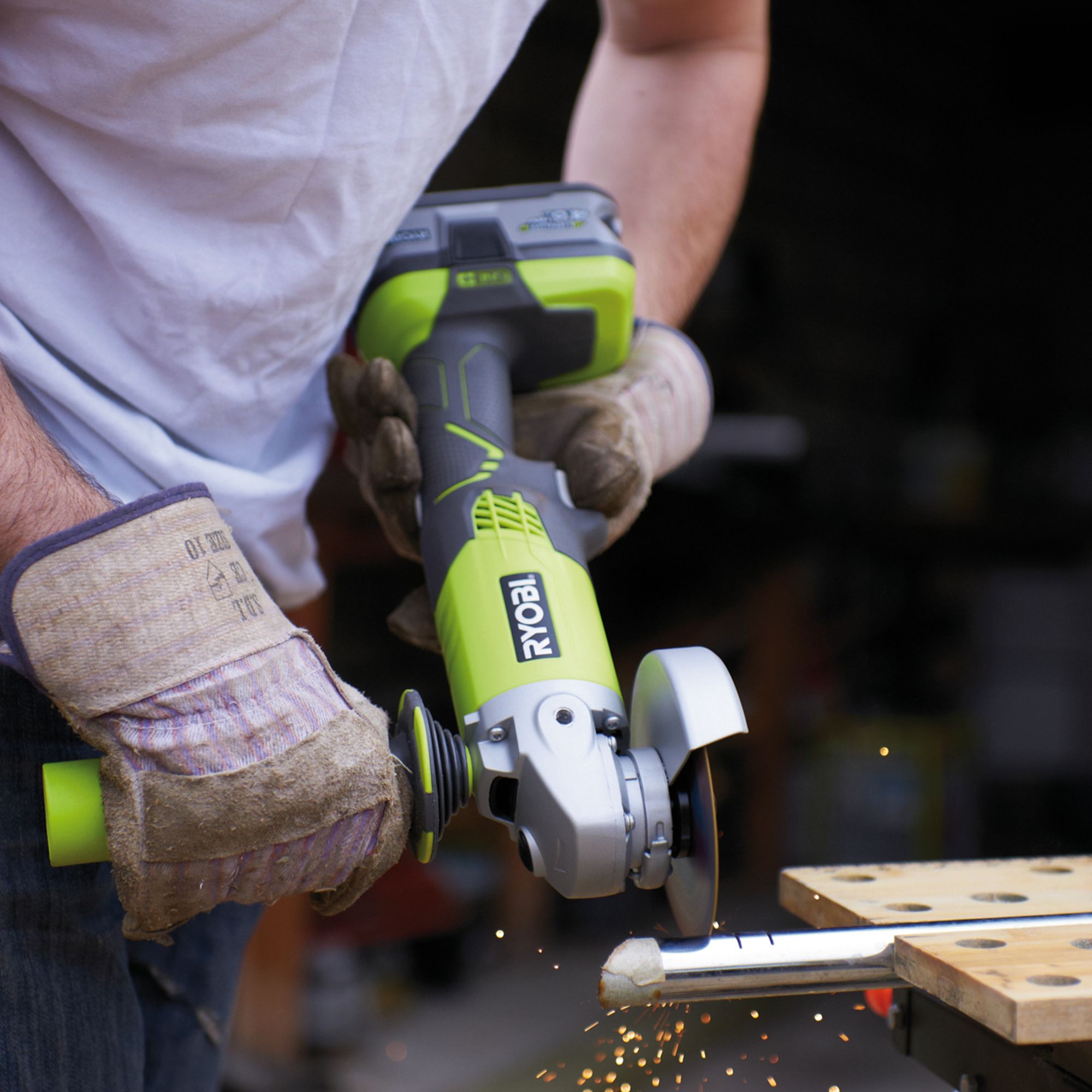 Ryobi battery angle deals grinder