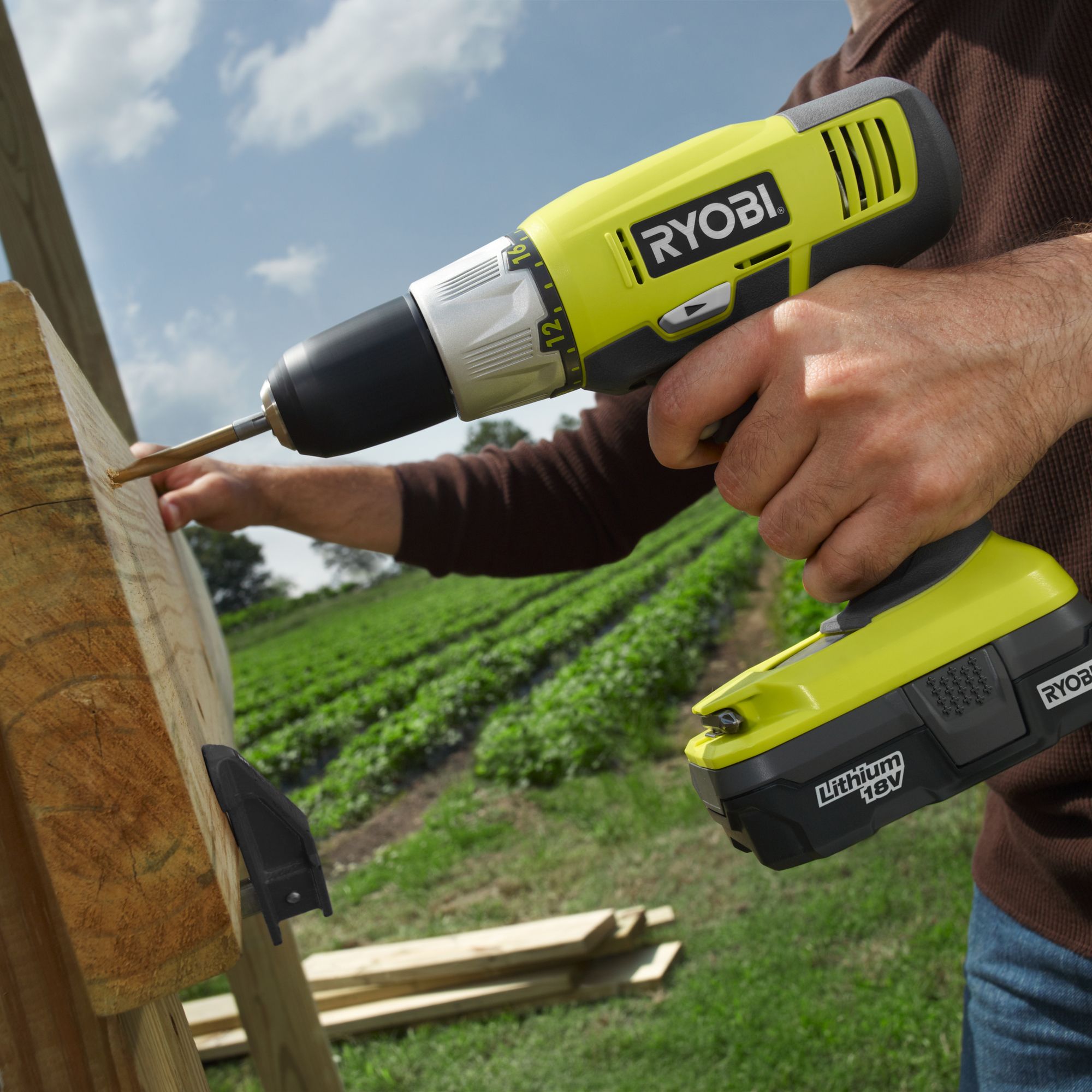 Ryobi ONE+ 18V One+ Cordless Drill driver (Bare Tool) - R18DDP2-0 ...
