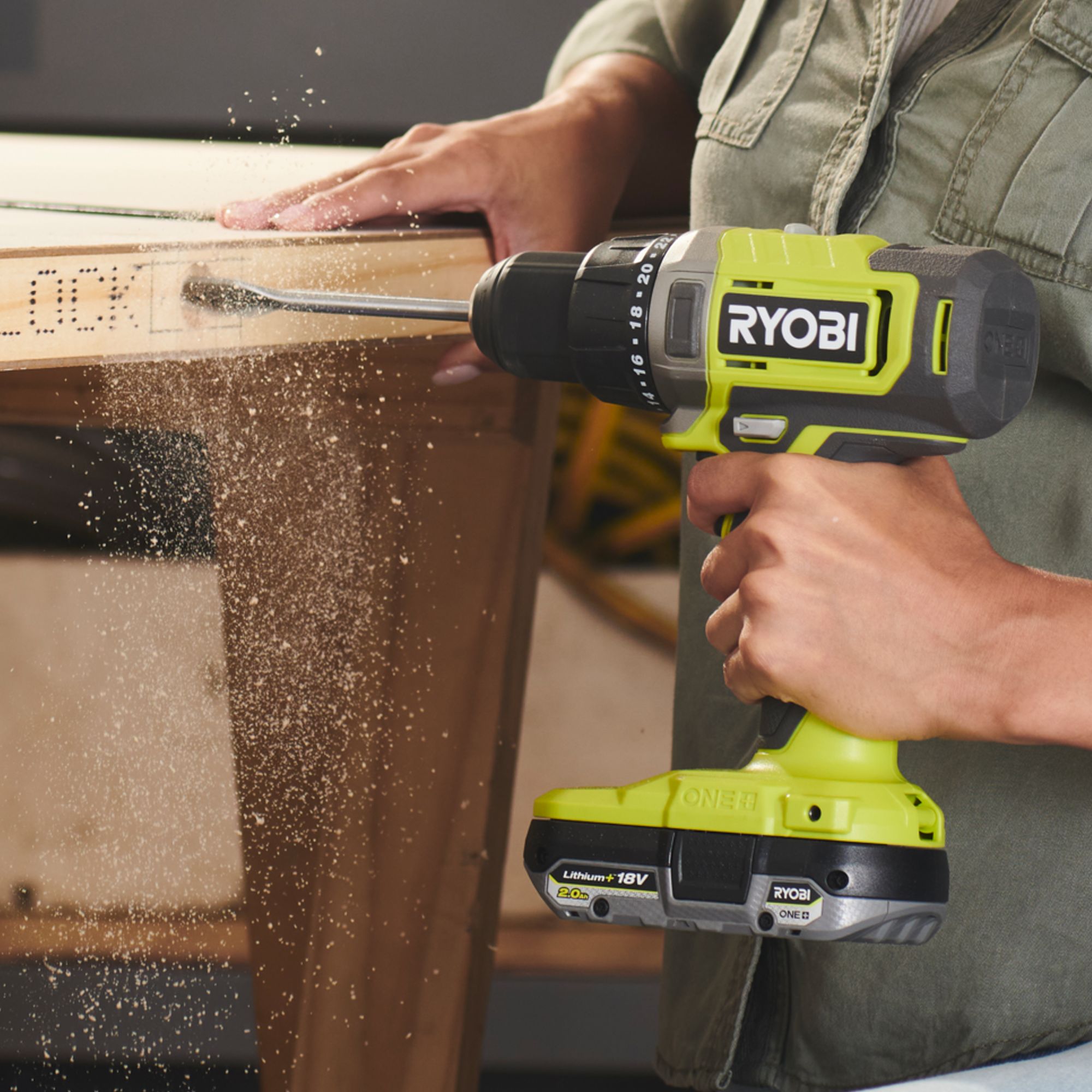 Ryobi ONE+ 18V One+ Cordless Drill driver (Bare Tool) RDD18-0