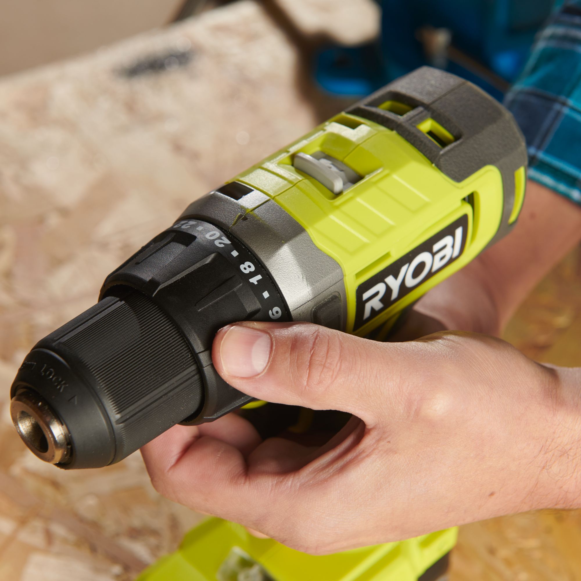 Ryobi ONE+ 18V One+ Cordless Drill driver (Bare Tool) - RDD18-0