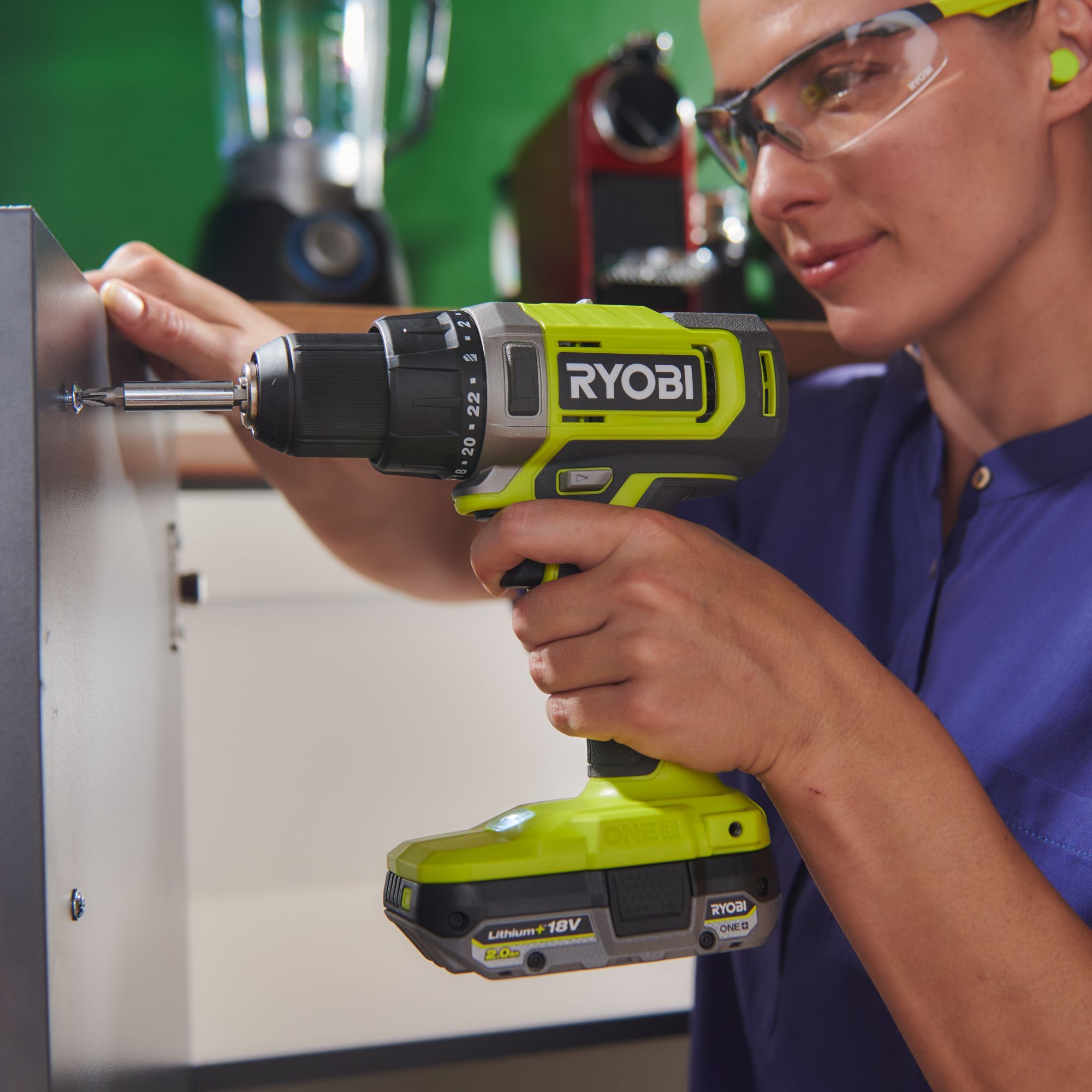 Ryobi ONE+ 18V One+ Cordless Drill driver (Bare Tool) - RDD18-0