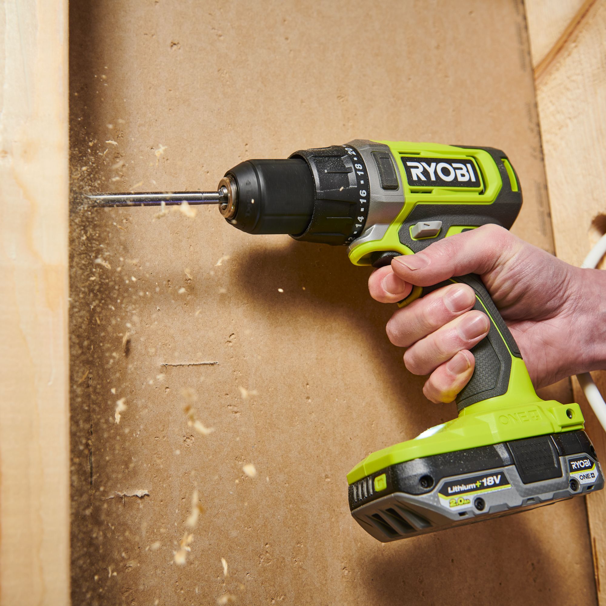 Ryobi ONE+ 18V One+ Cordless Drill driver (Bare Tool) - RDD18-0