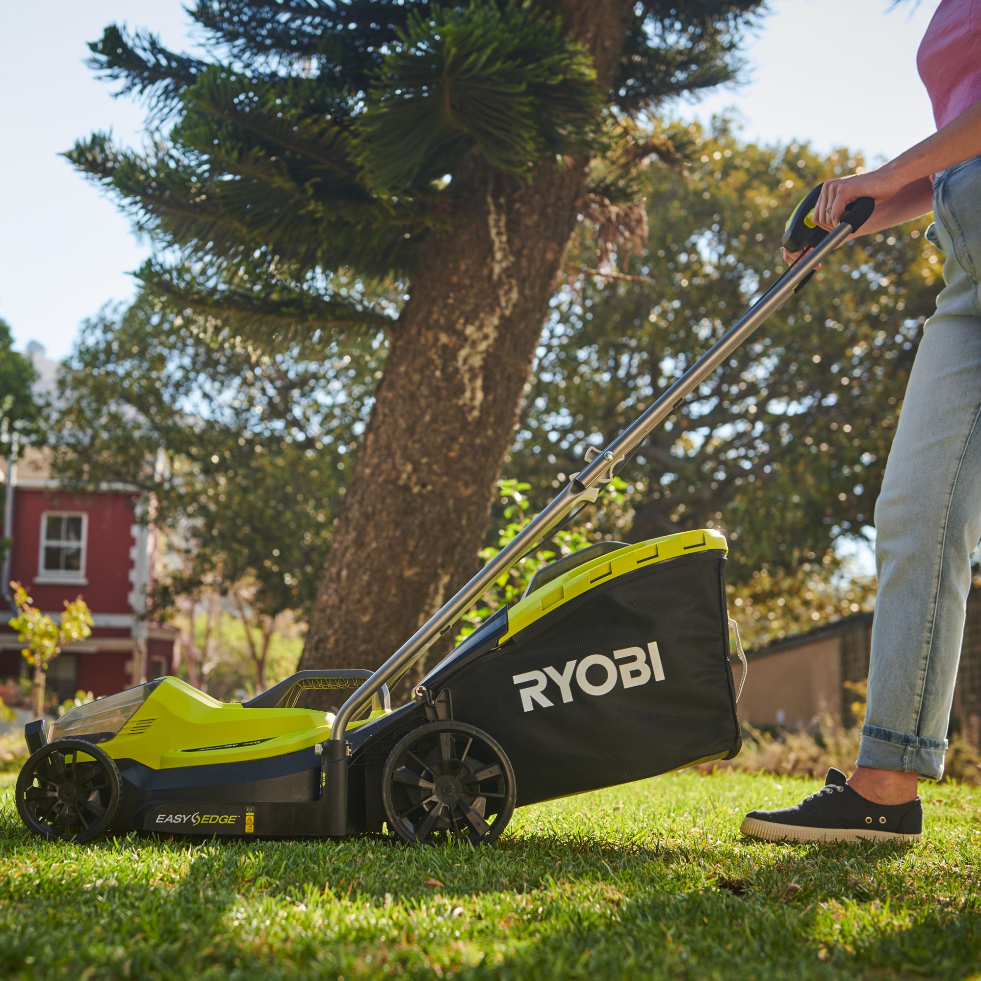 Ryobi corded online lawn mower