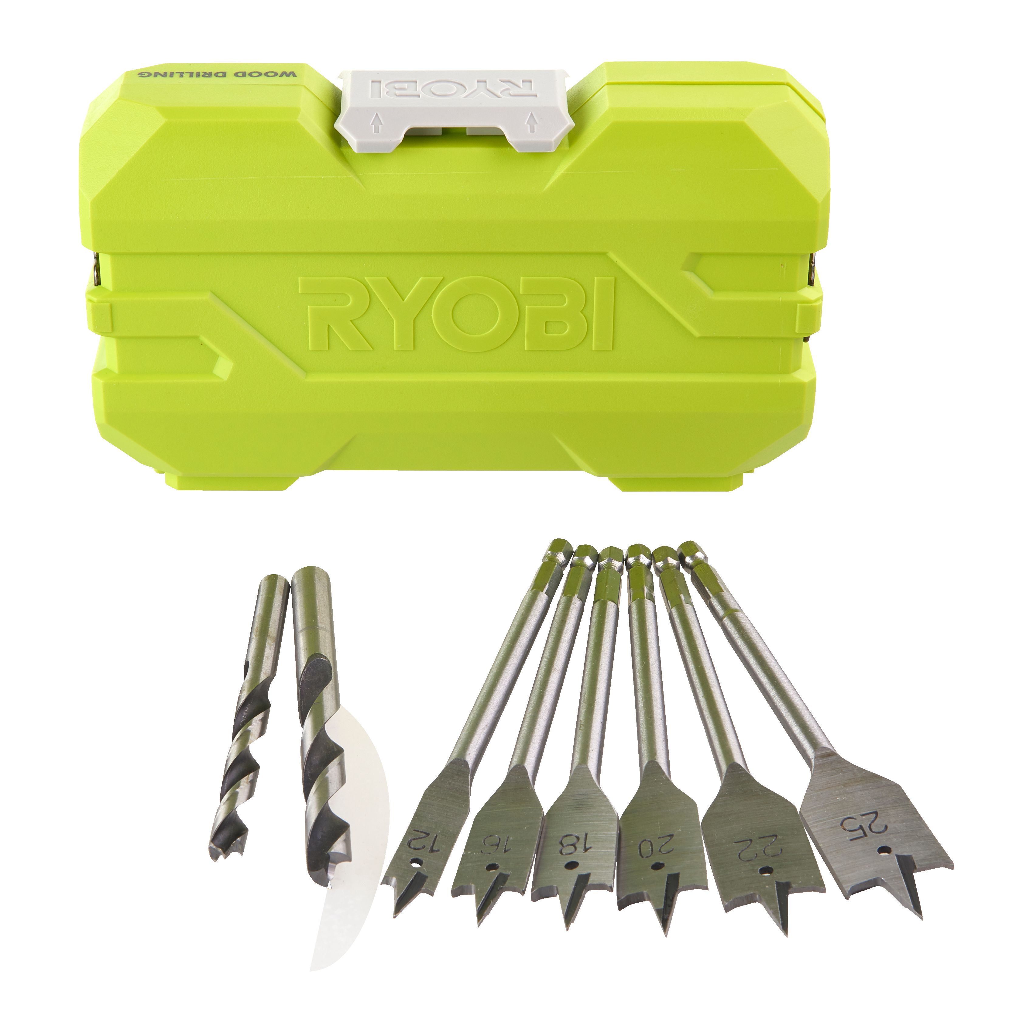 Ryobi Wood Drill bit set (12 piece) - RAK12SWD