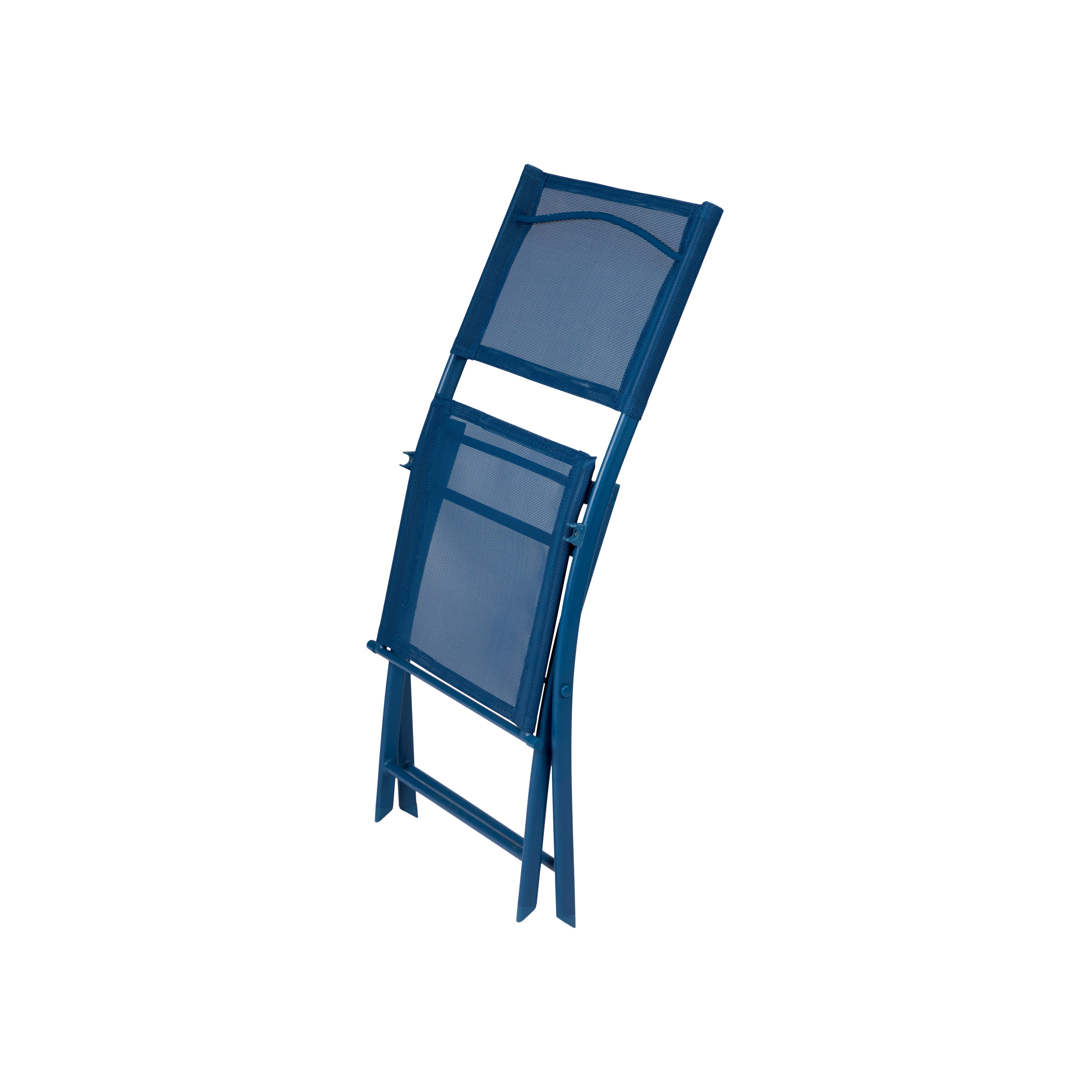 Saba Moroccan blue Metal Chair | DIY at B&Q