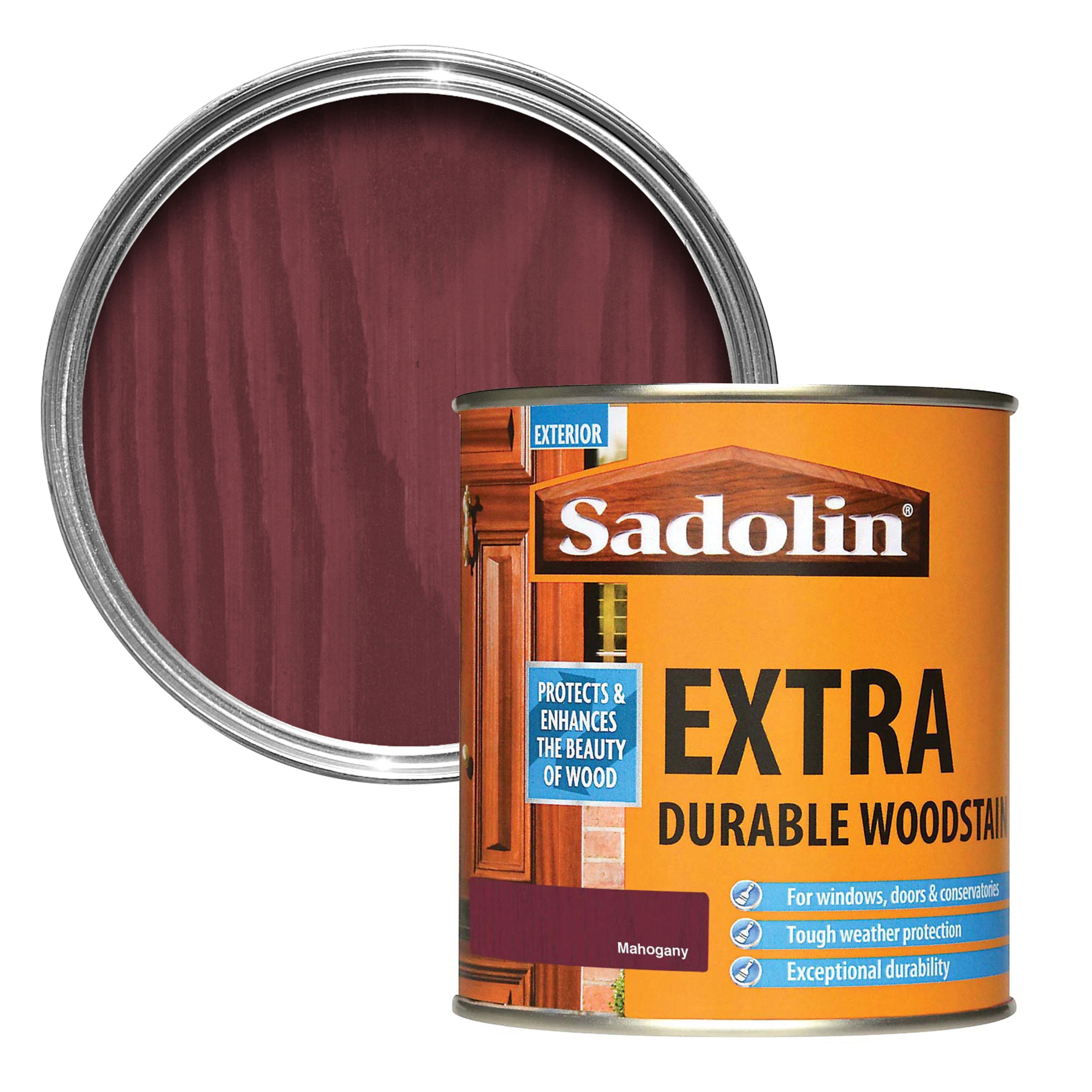 Sadolin Mahogany Conservatories, doors & windows Wood stain, 500ml