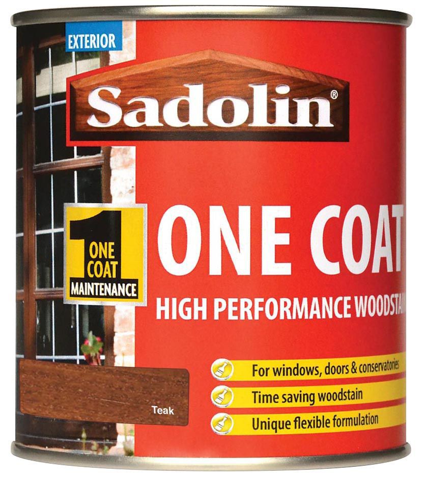 Sadolin Teak Semi-gloss Conservatories, doors & windows Wood stain, 500ml