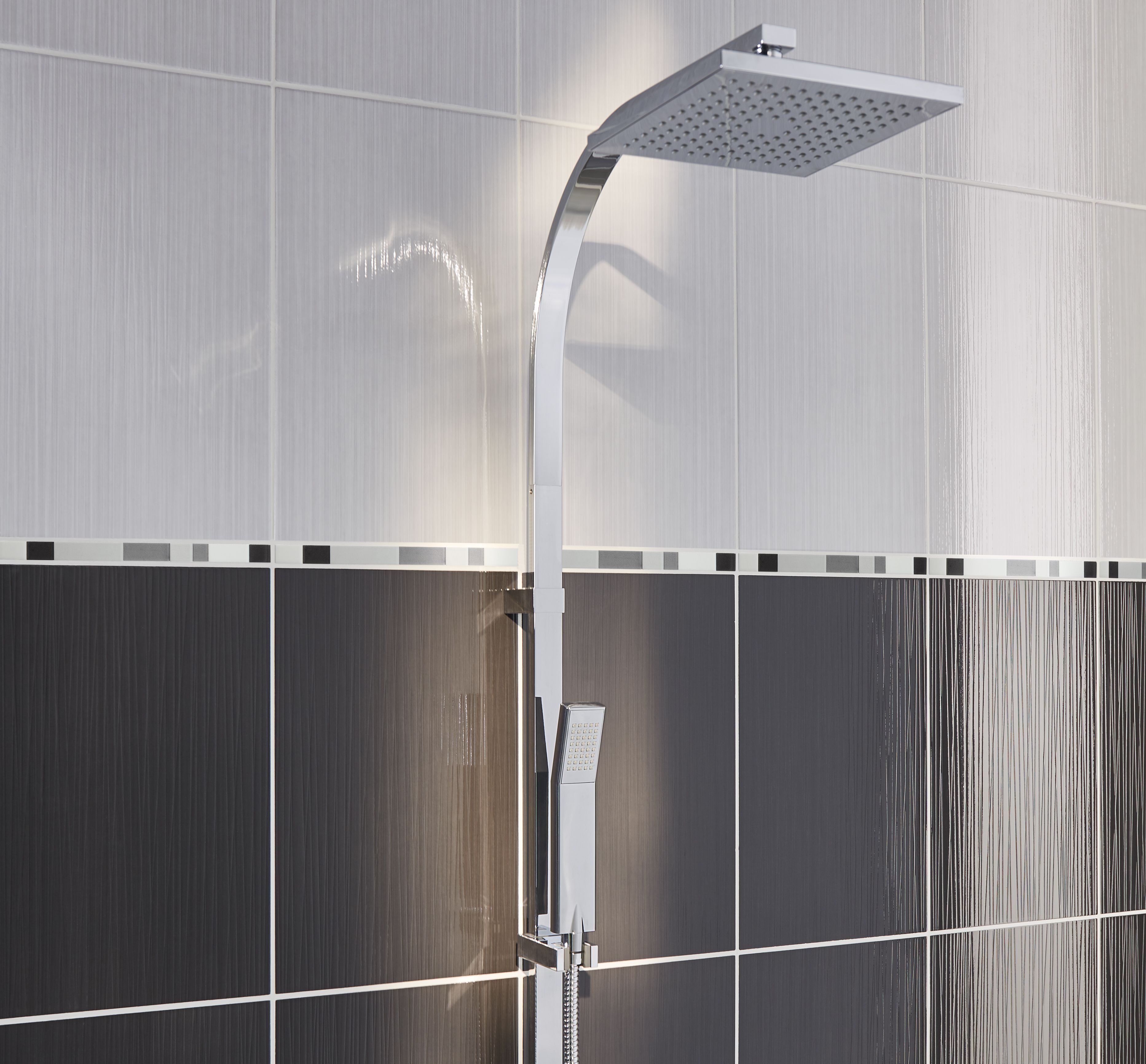 Salerna Black Listel Ceramic Border tile