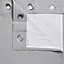 Salla Concrete Plain Lined Eyelet Curtains (W)117cm (L)137cm, Pair