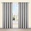Salla Concrete Plain Lined Eyelet Curtains (W)167cm (L)183cm, Pair