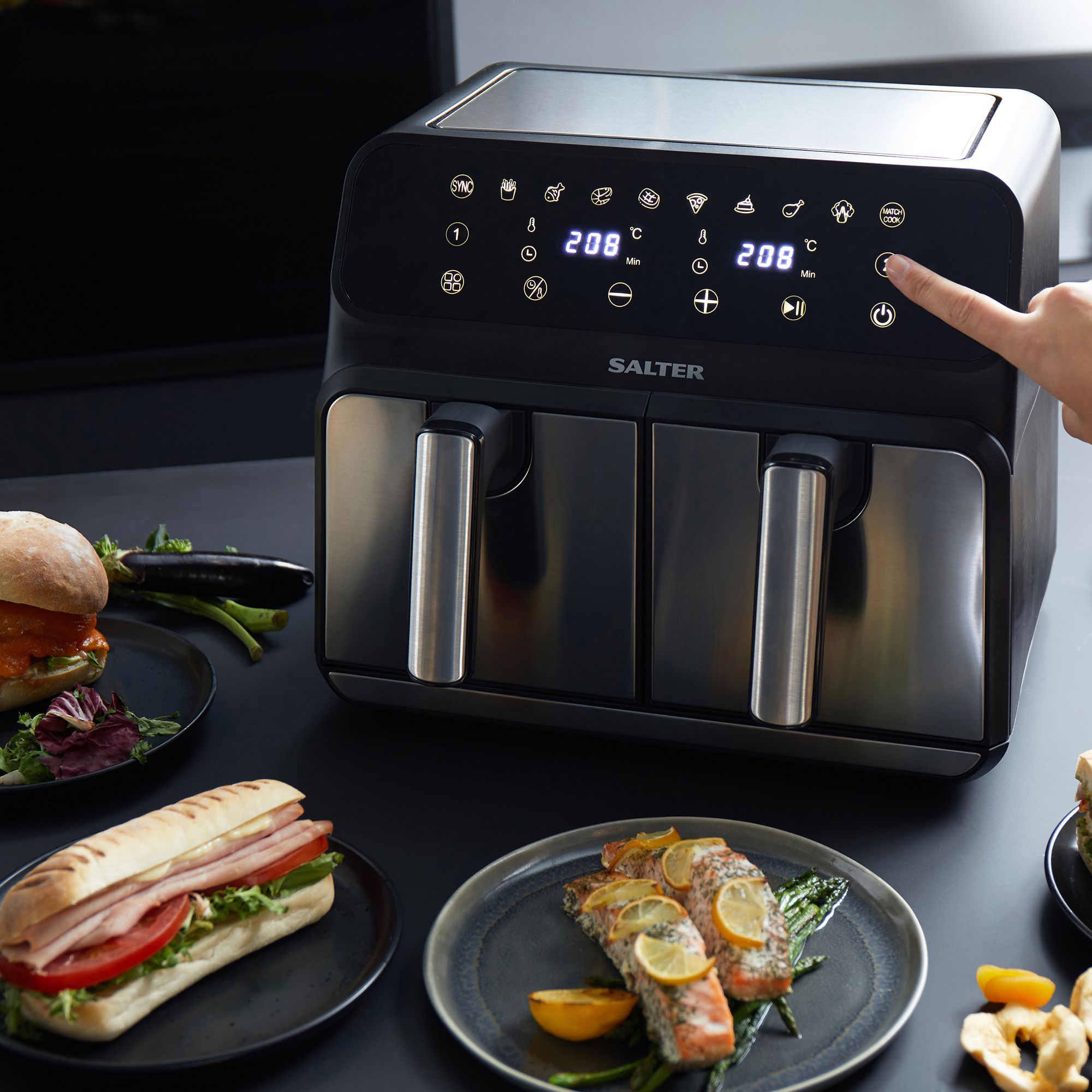 Salter Dual Air Fryer makes cooking easy