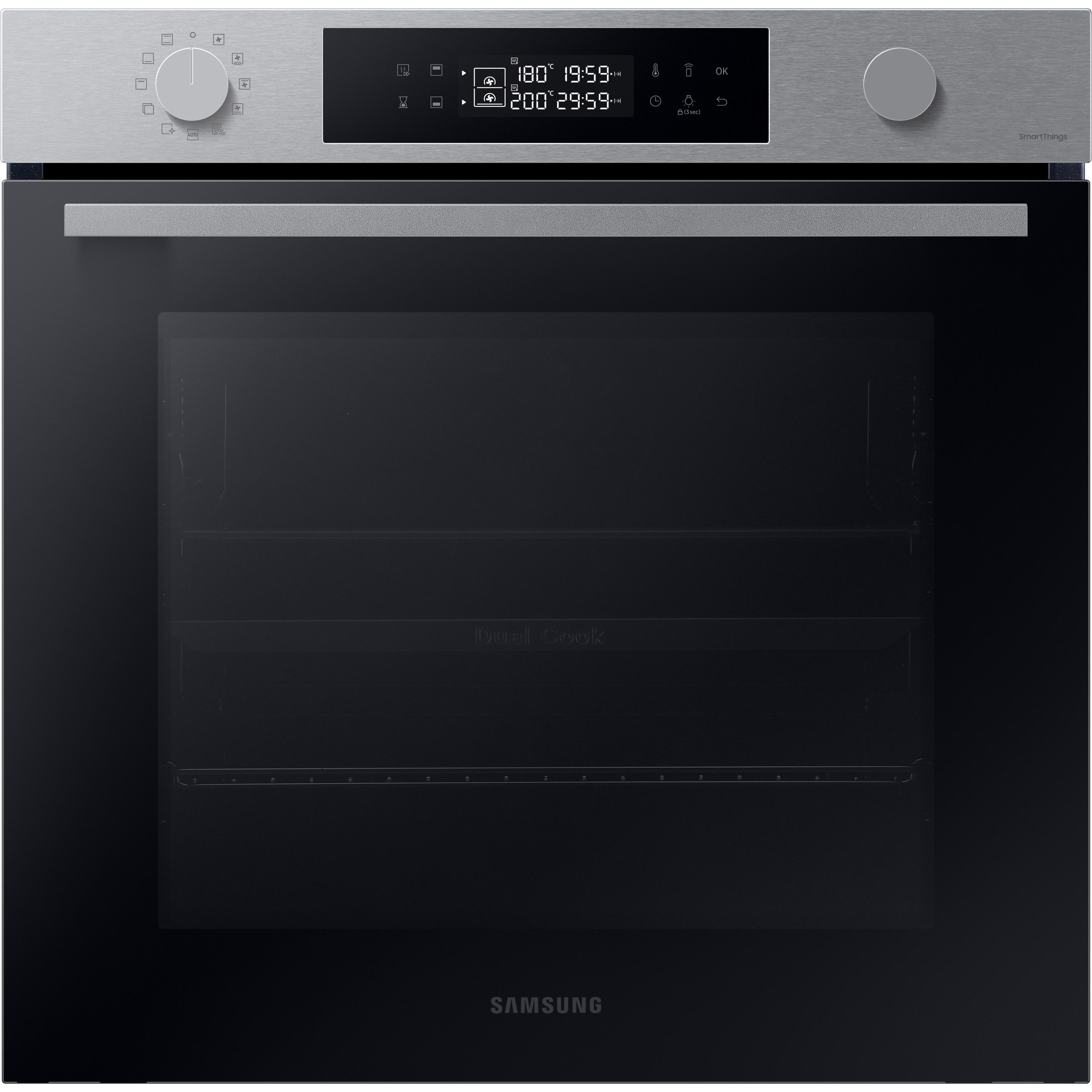 Samsung Dual Cook NV7B4430ZAS_SS Built-in Single Multifunction Oven - Stainless steel effect