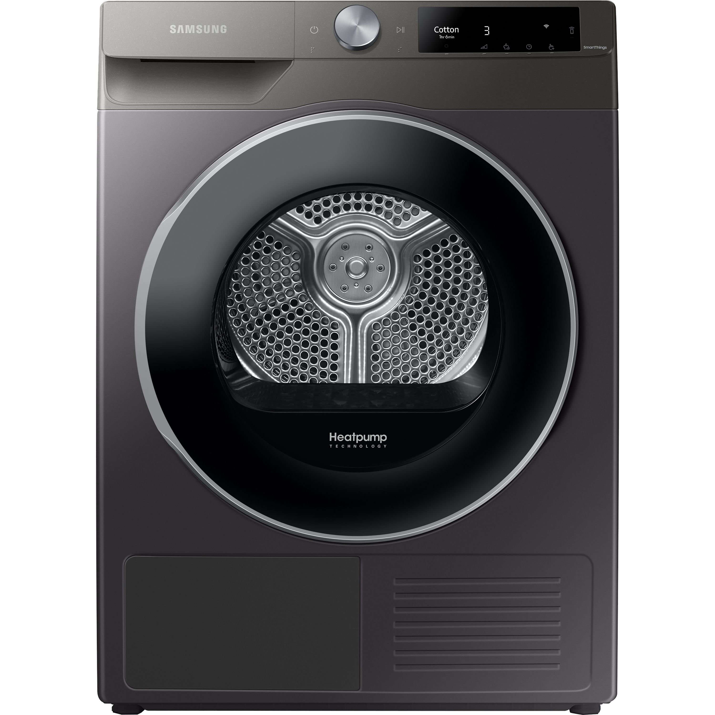 Samsung DV90T6240LN 9kg Freestanding Heat pump Tumble dryer - Graphite