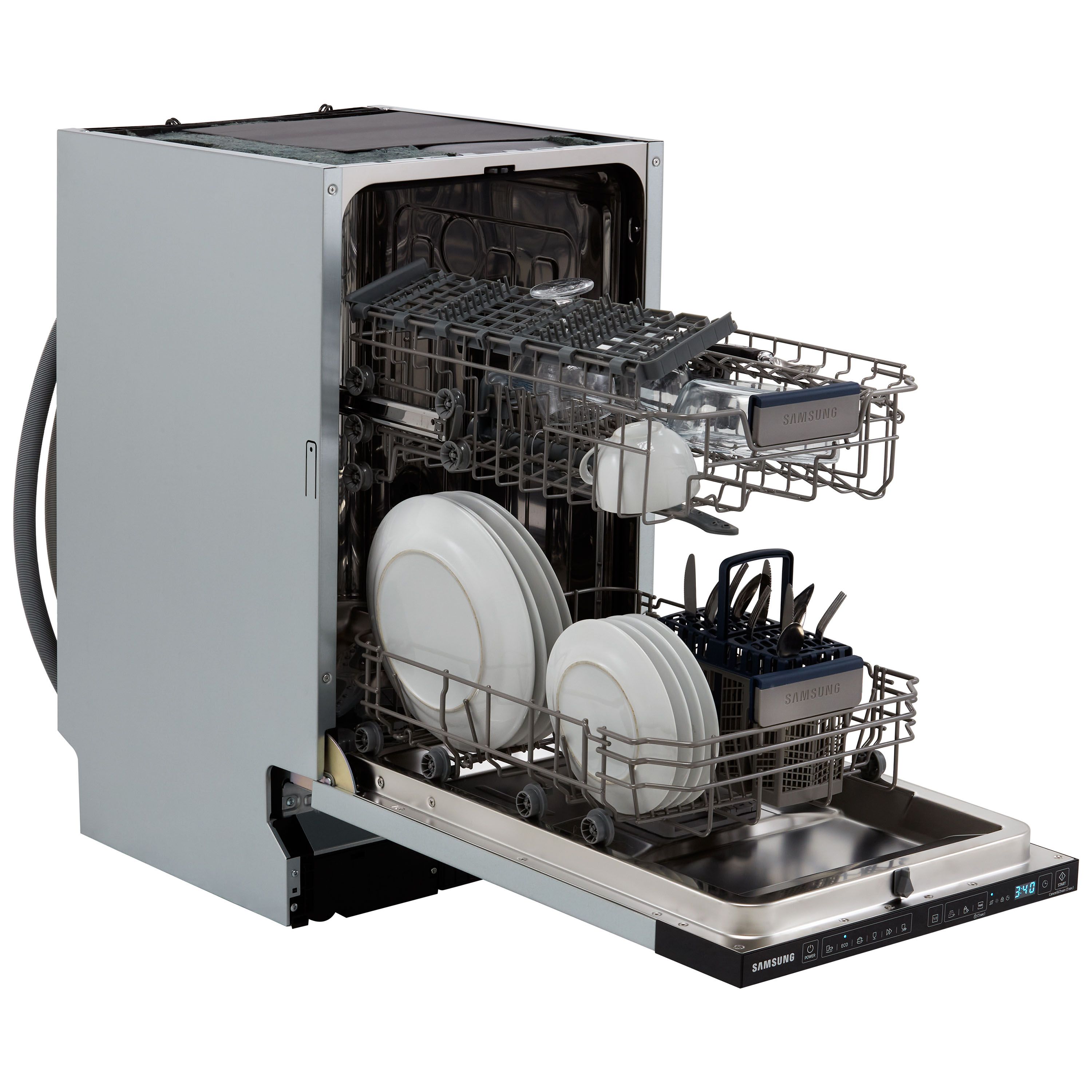 Samsung DW50R4040BB Integrated Slimline Dishwasher - Black