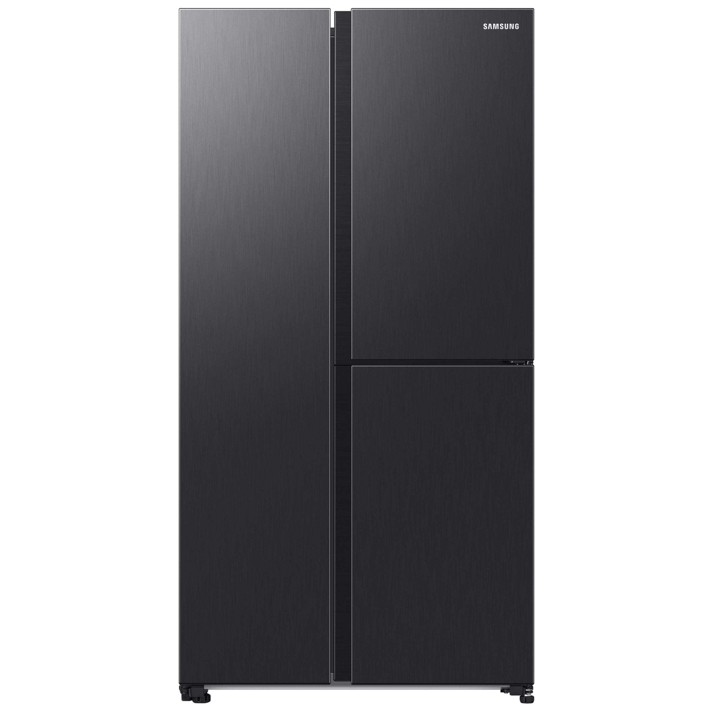 Samsung black steel american fridge deals freezer