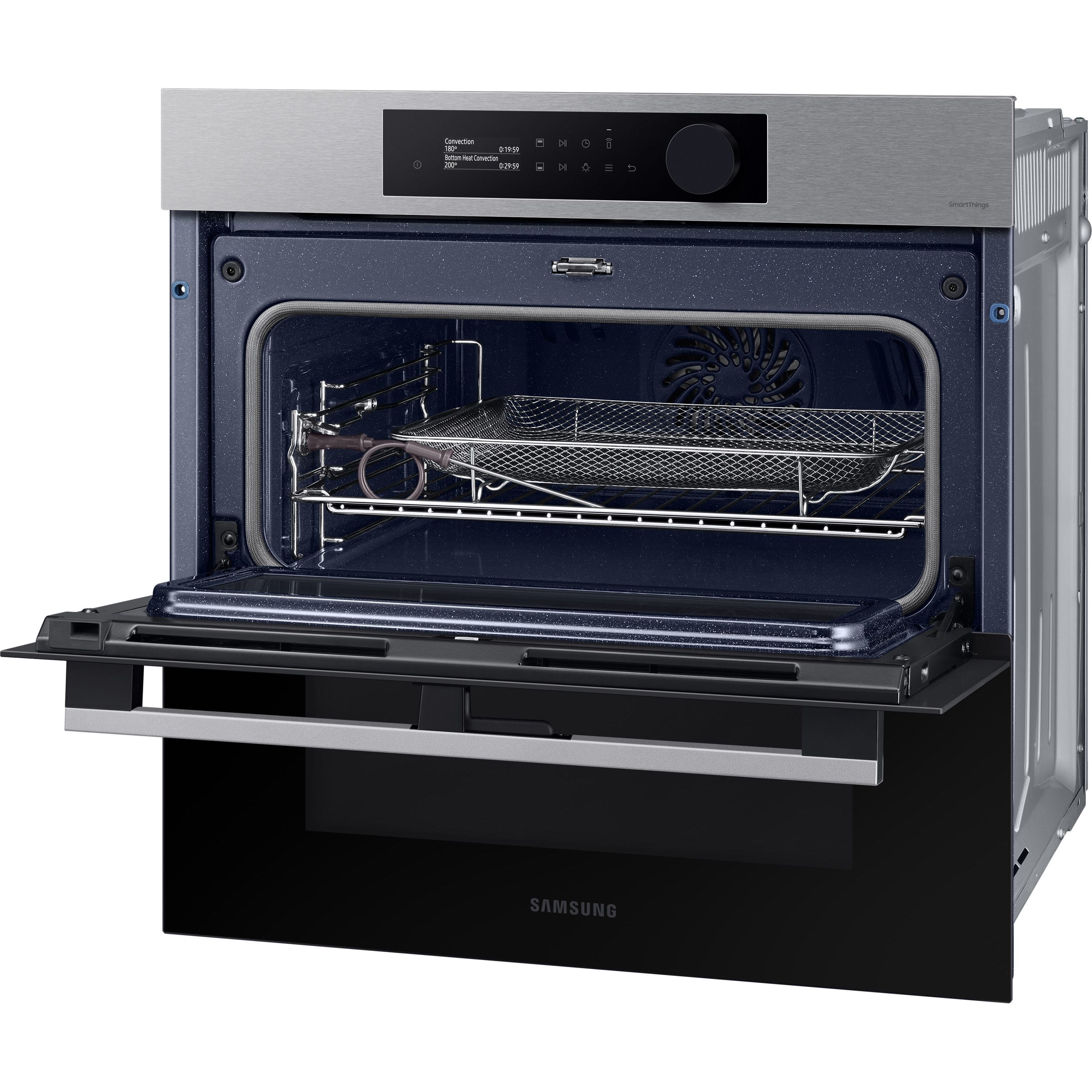 Samsung Series 5 Dual Cook Flex NV7B5755SAS SS Built in Single Steam Oven Stainless steel effect