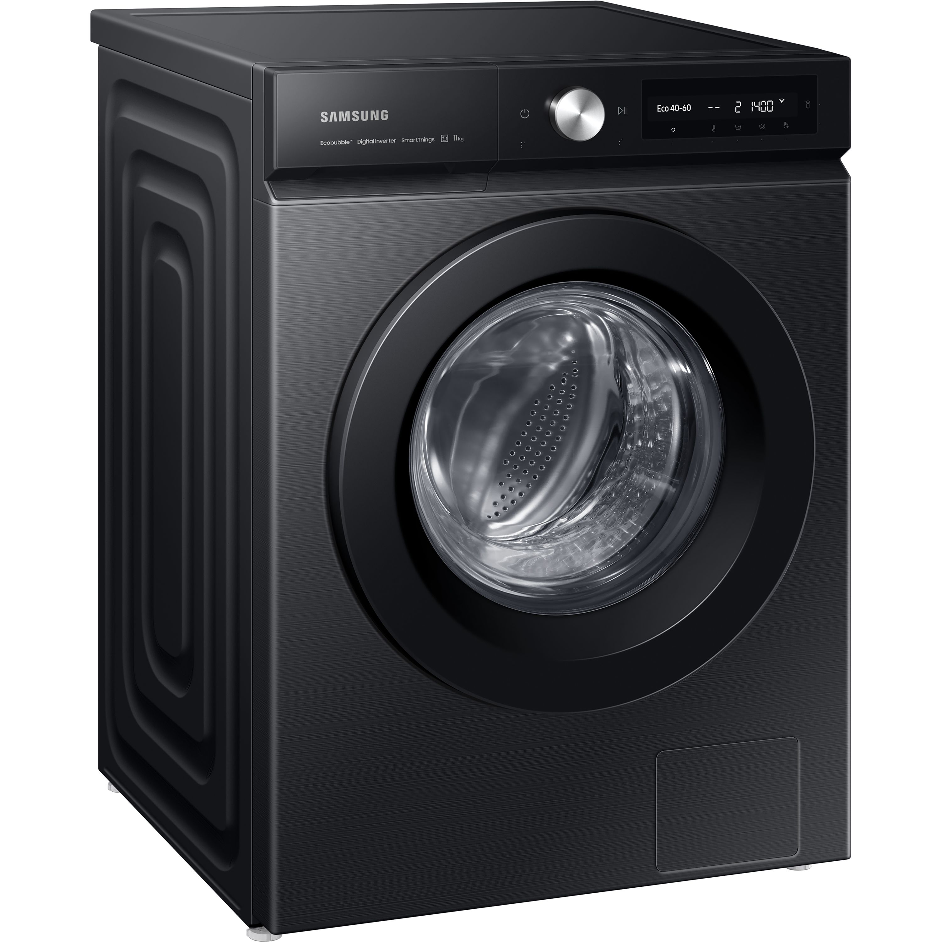 11kg washing machine black