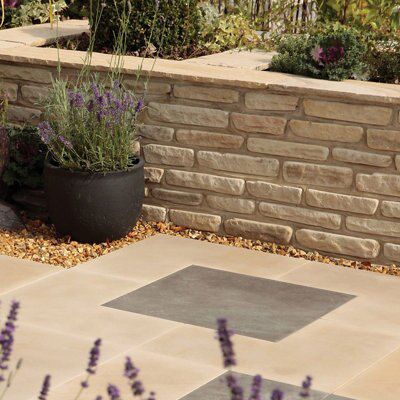 Sandstone Cream Double-sided 285 Piece Mixed size Walling pack - 3