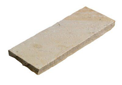 Sandstone Fossil buff Coping stone, (L)450mm (W)160mm, Pack of 28