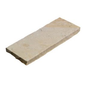 Sandstone Fossil buff Coping stone, (L)450mm (W)160mm, Pack of 28