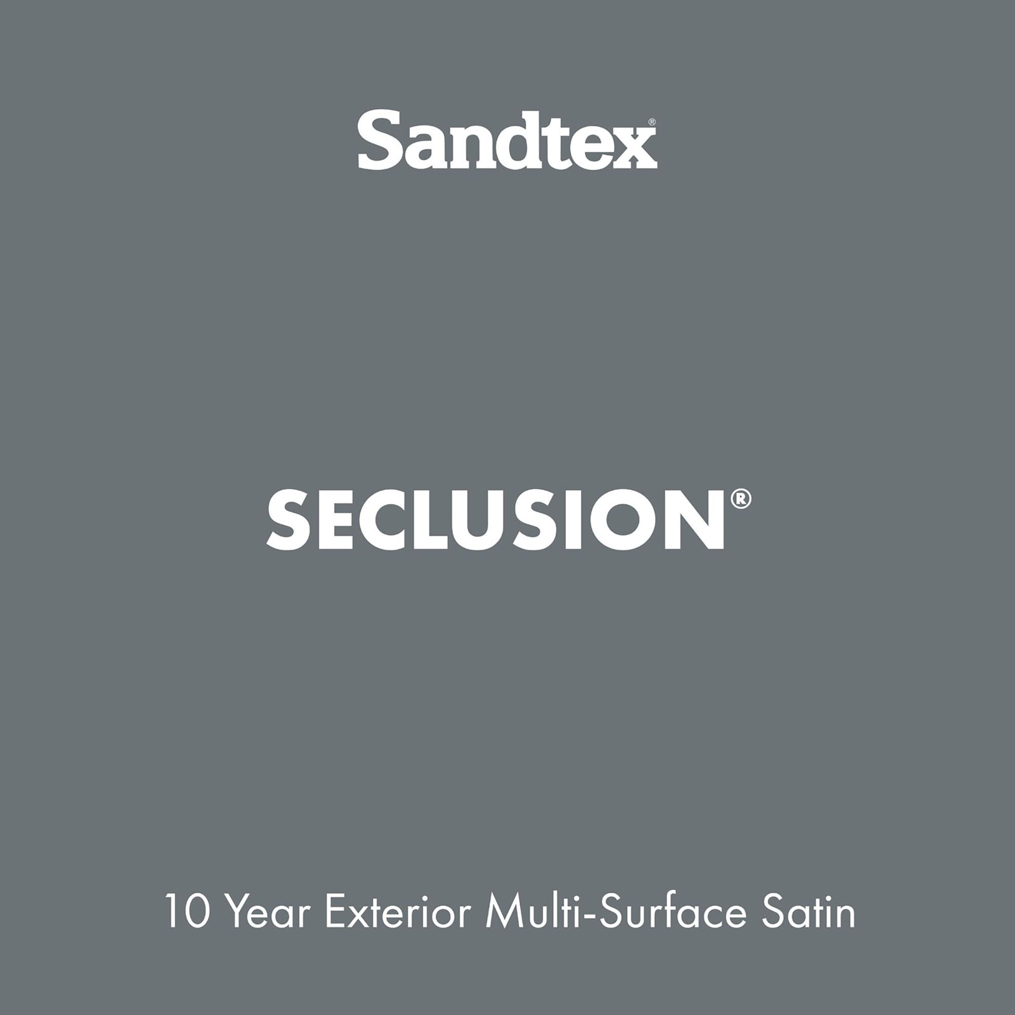 Sandtex 10 Year Seclusion Satin Metal, plastic & wood Multi-surface paint, 2.5L