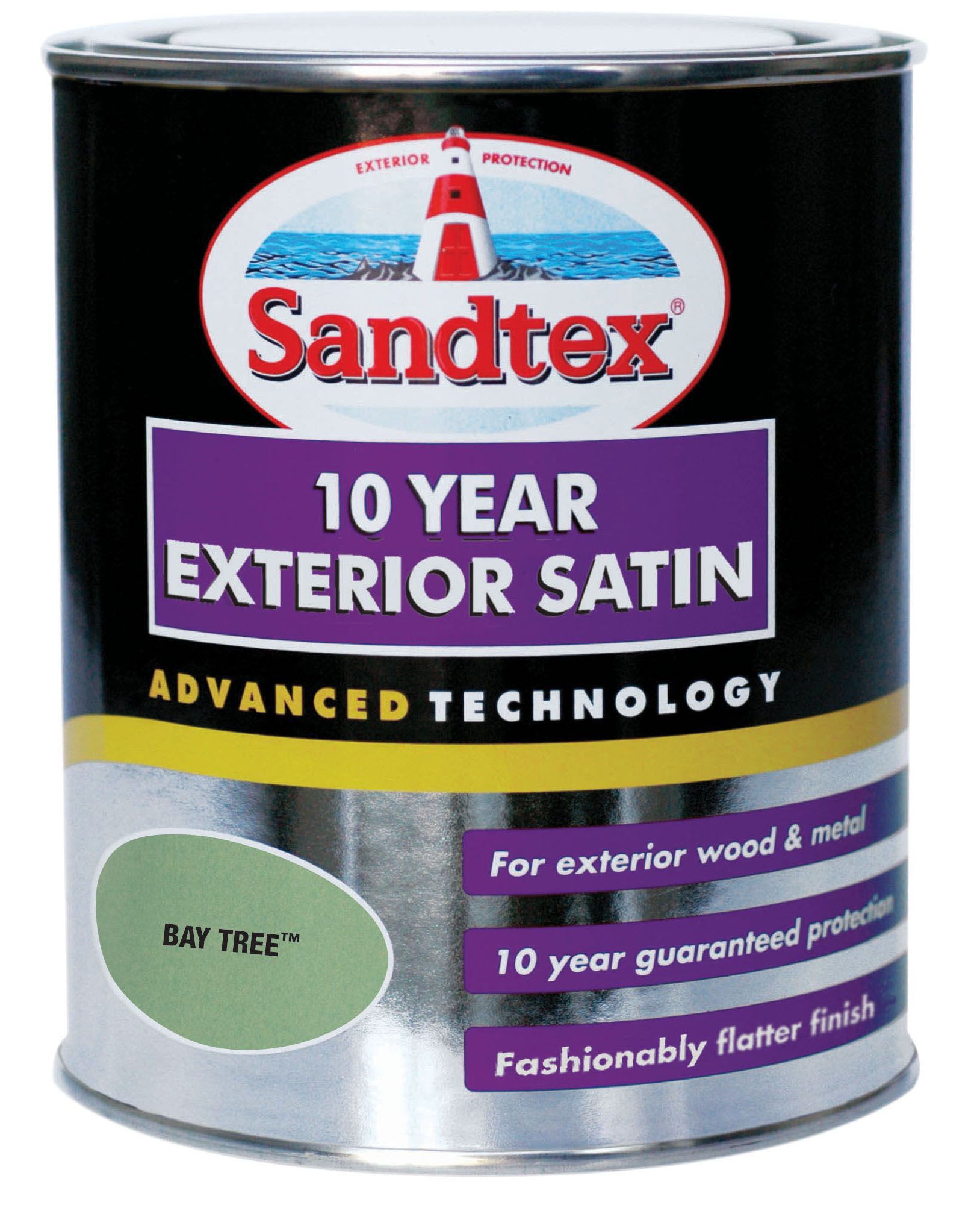 Sandtex Bay tree Satinwood Exterior Metal & wood paint, 750ml