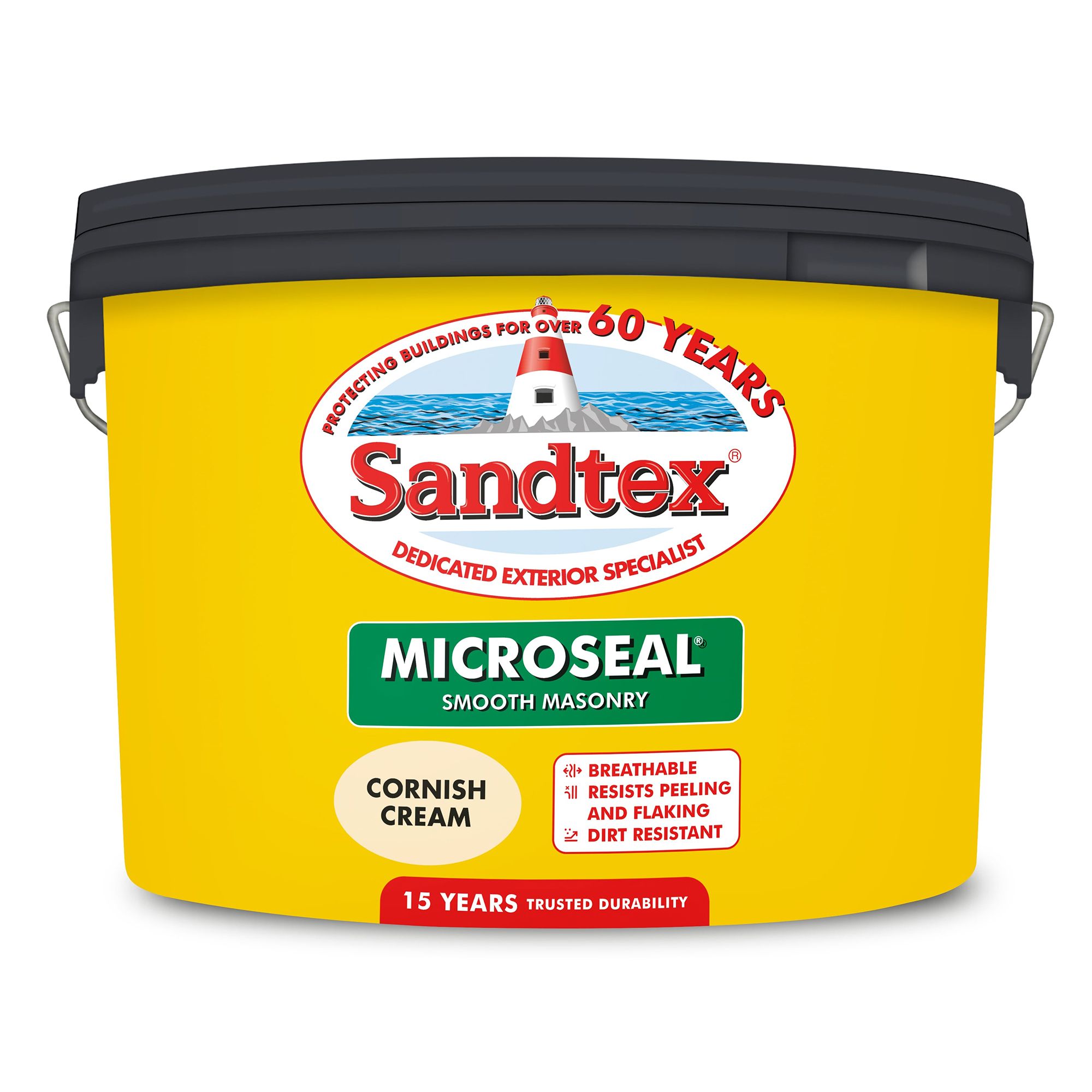 Sandtex Cornish cream Ultra smooth Masonry paint, 10L