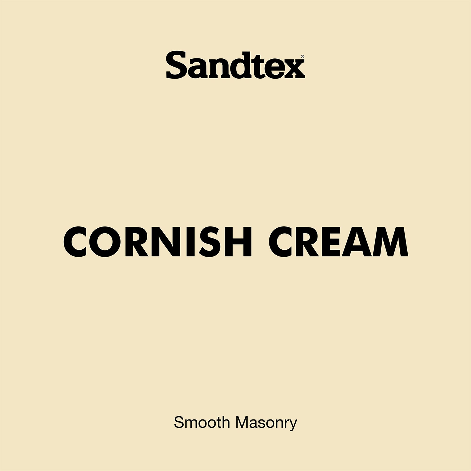 Sandtex Cornish cream Ultra smooth Masonry paint, 10L