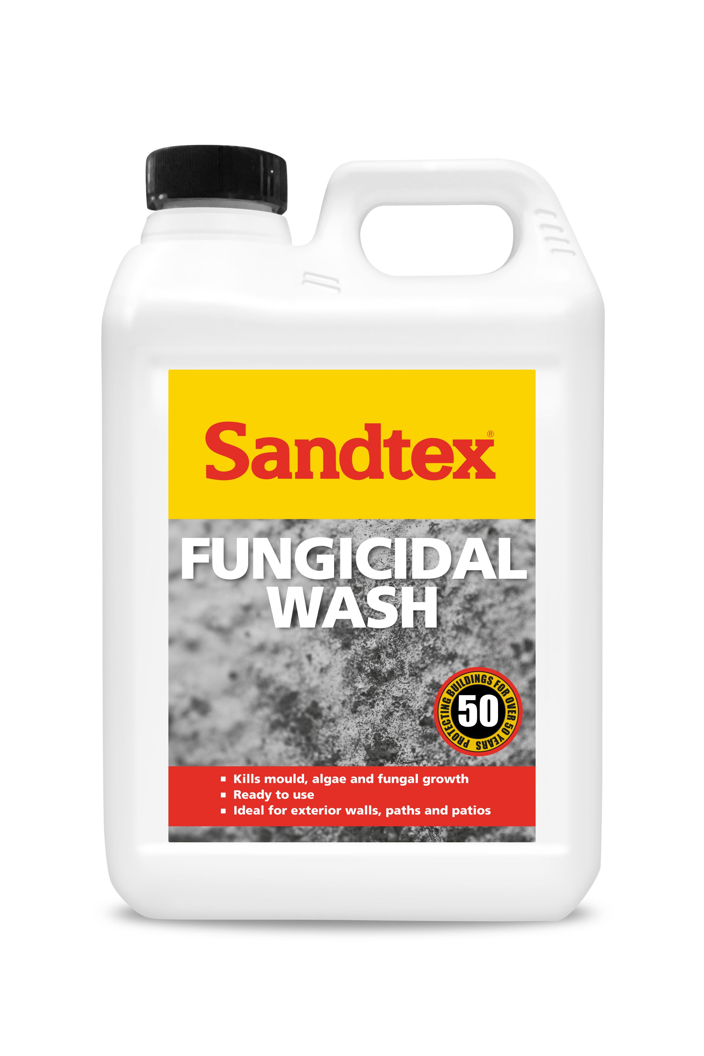 Sandtex Fungicide Liquid Algae & mould remover, 2.5L Tub