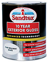 Sandtex Pure brilliant white Gloss Exterior Metal & wood paint, 750ml