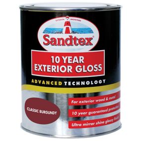Sandtex Red Gloss Metal & wood paint, 750ml