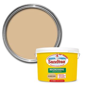 Sandtex Scarecrow Smooth Soft sheen Yellow Masonry paint, 10L