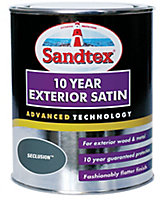Sandtex Seclusion grey Satinwood Exterior Metal & wood paint, 750ml