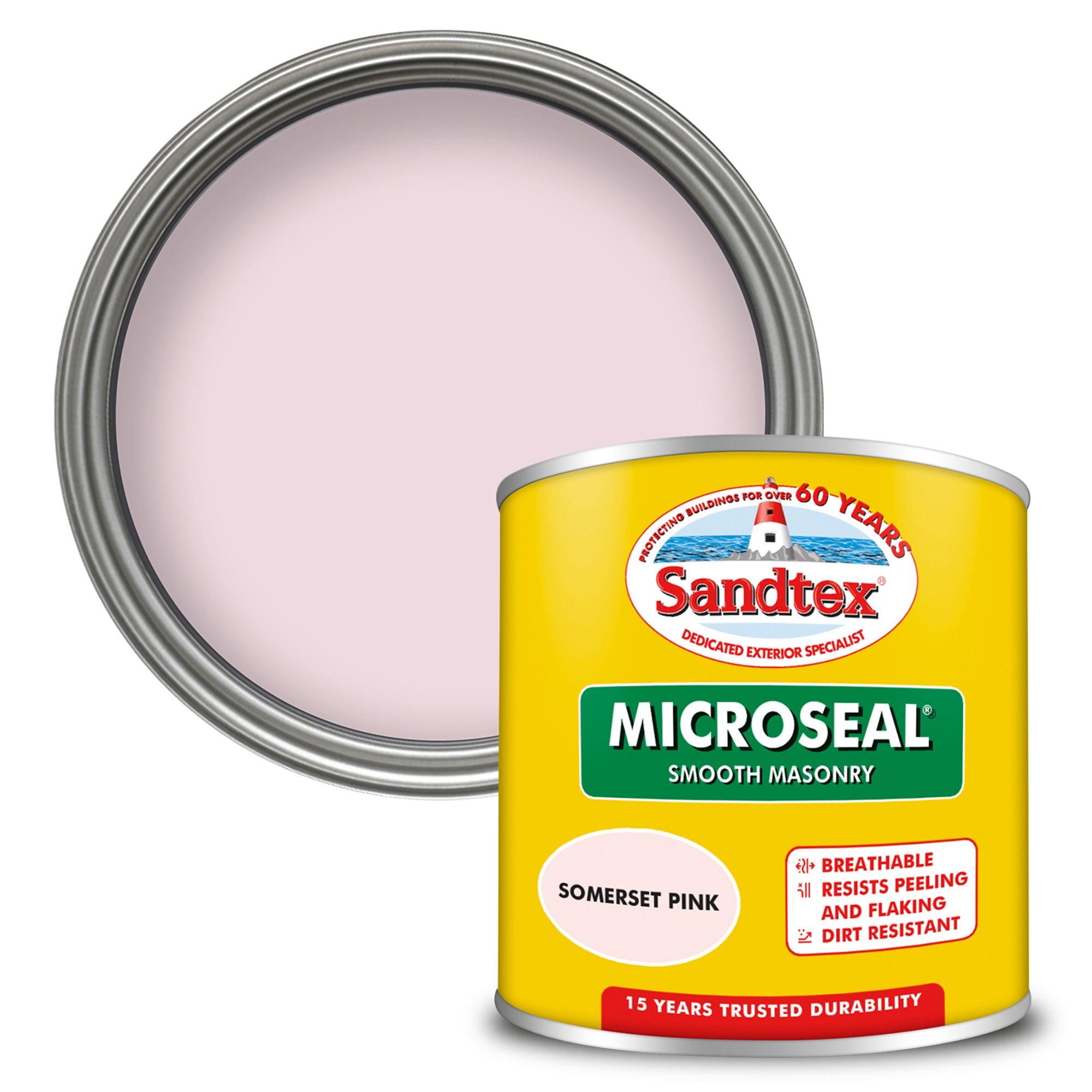 Sandtex Somerset Pink Matt Masonry paint, 150ml Tester pot DIY at B&Q