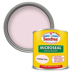 Sandtex Somerset Pink Matt Masonry paint, 150ml Tester pot
