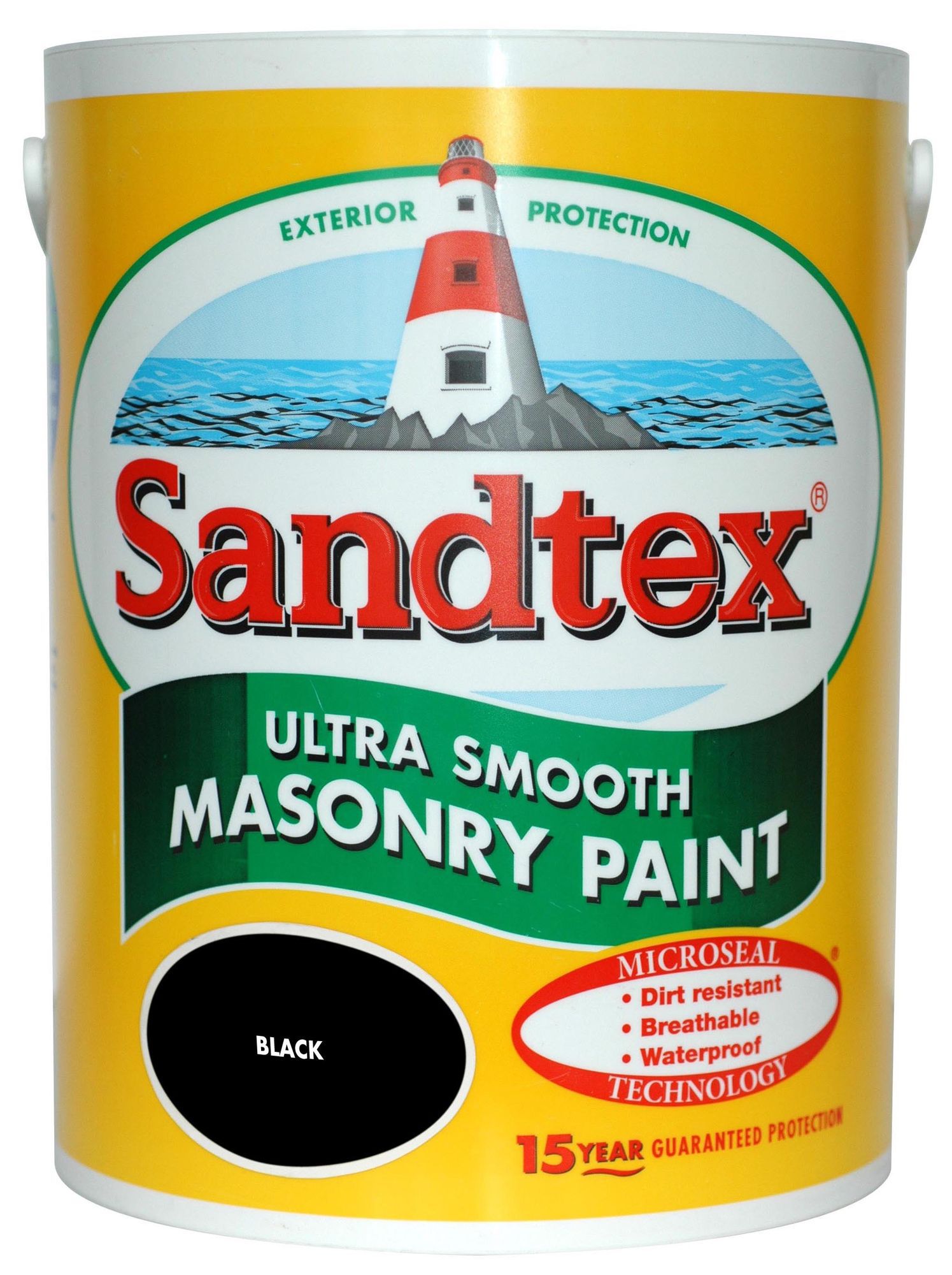 Sandtex Ultra smooth Black Masonry paint, 5L | DIY at B&Q