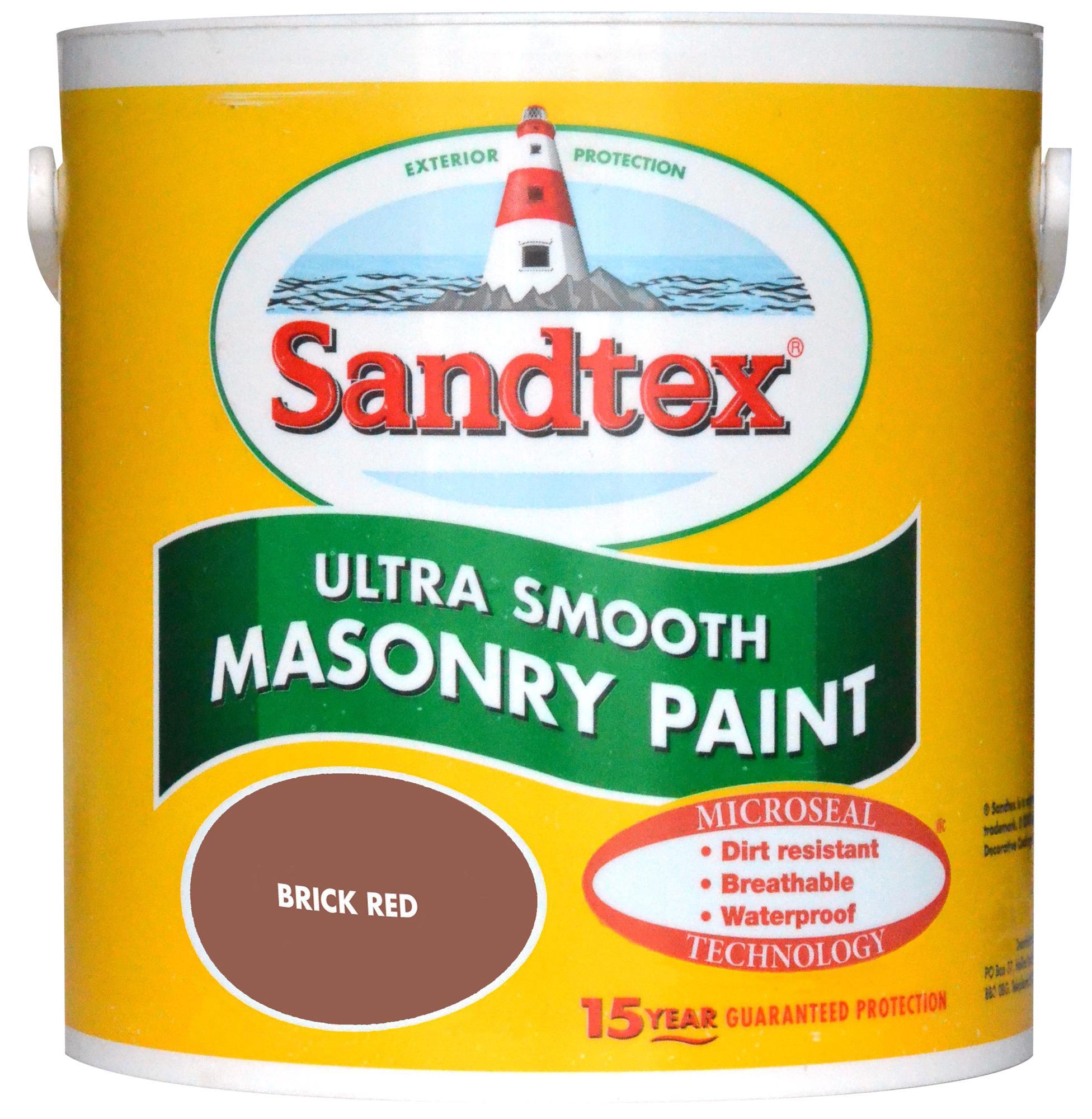 Sandtex Ultra Smooth Brick Red Smooth Masonry Paint, 2.5L At B&Q