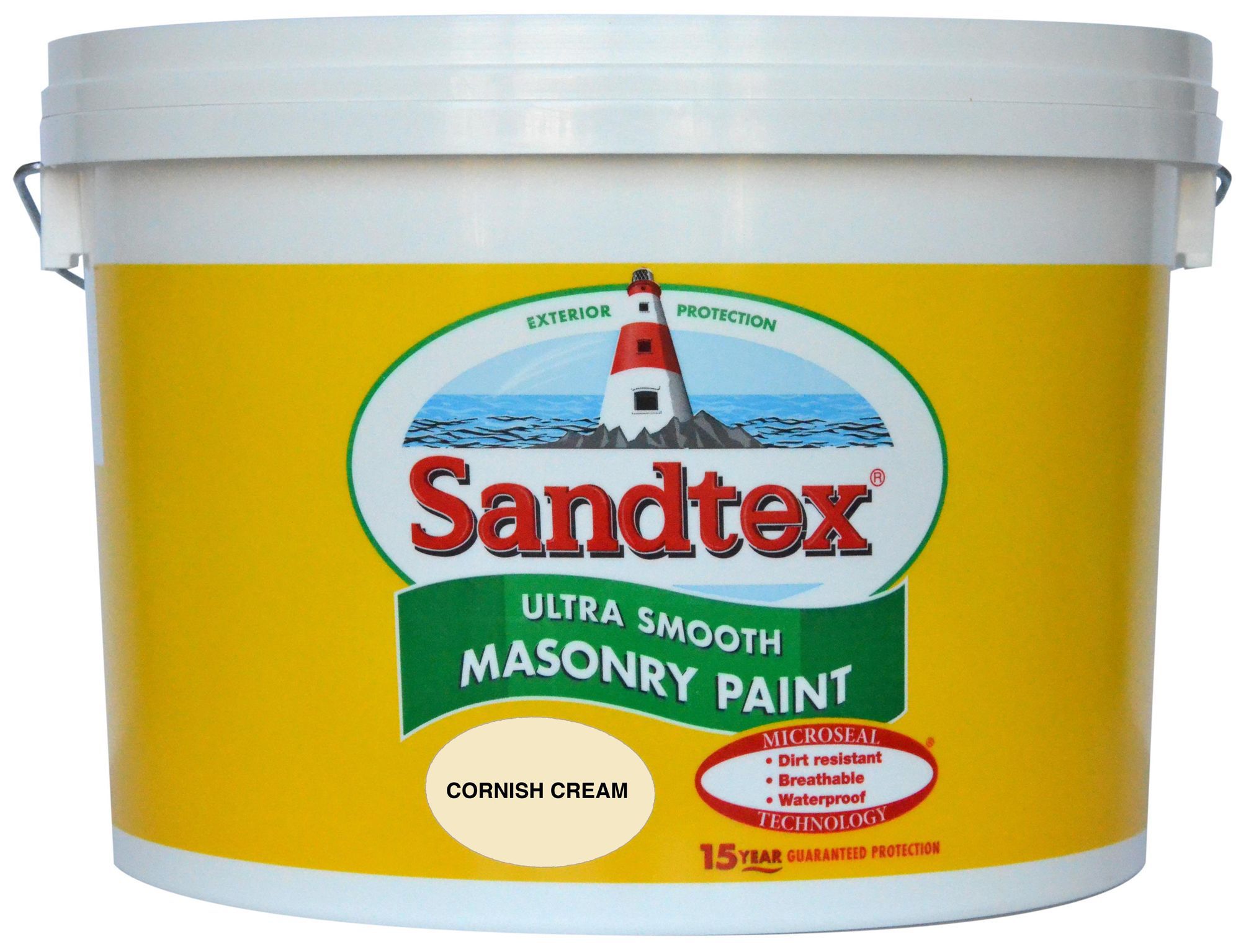 Sandtex Ultra Smooth Cornish Cream Masonry Paint, 10L | DIY At B&Q