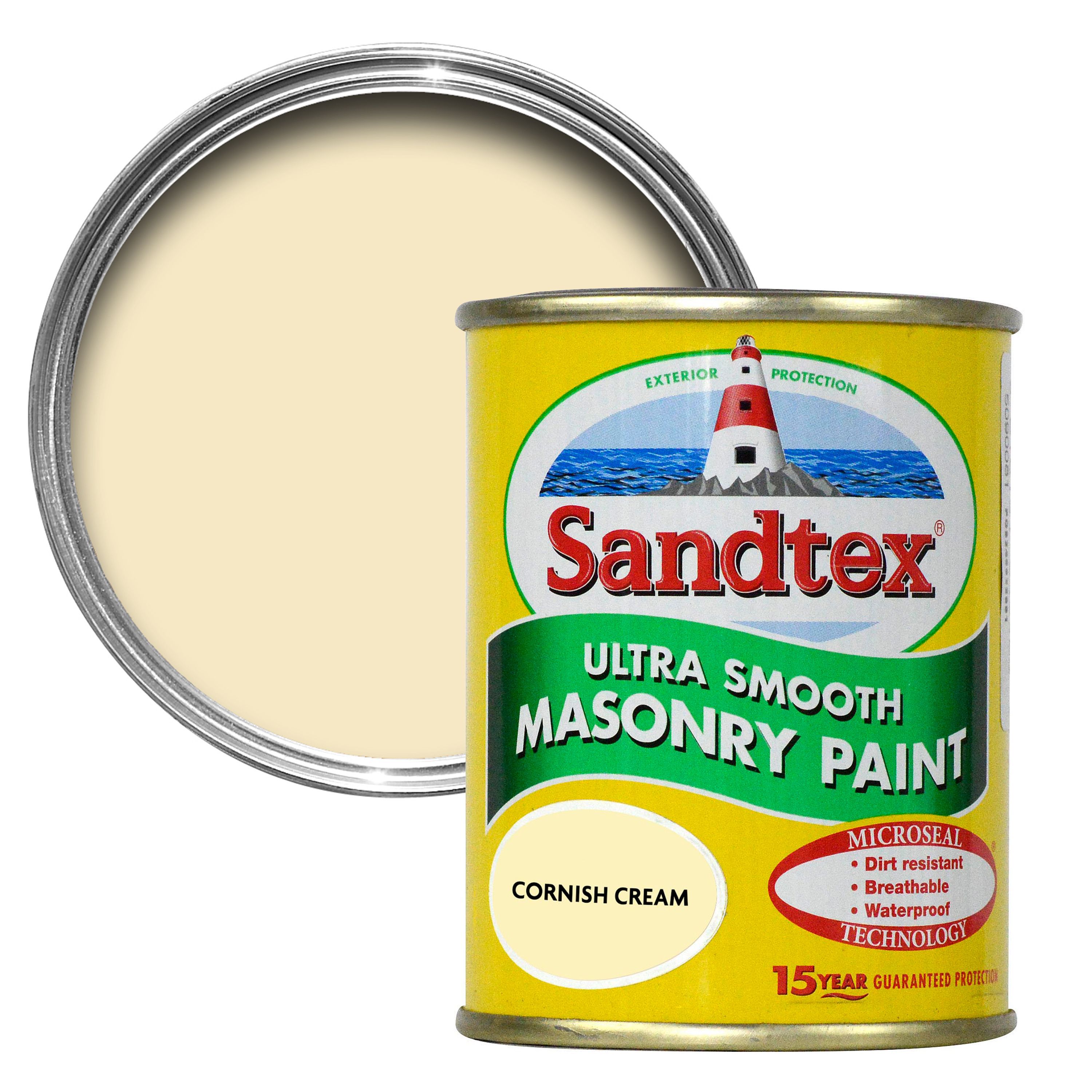 Sandtex Ultra smooth Cornish cream Masonry paint, 150ml Tester pot | DIY at  Bu0026Q