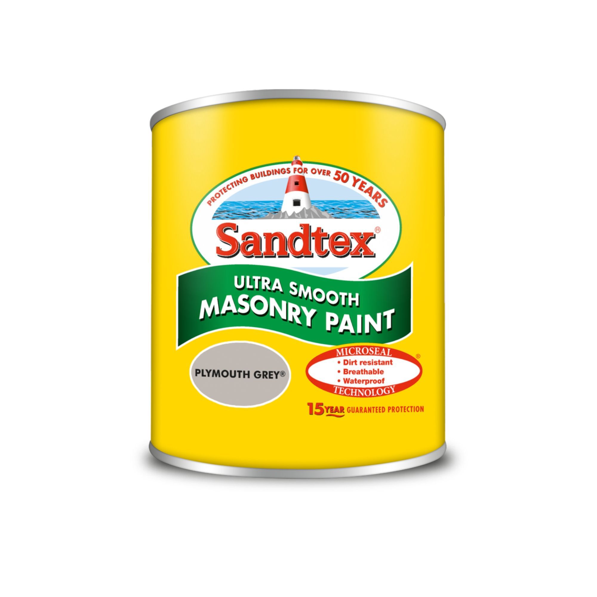 Sandtex Ultra smooth Plymouth grey Masonry paint, 150ml Tester pot