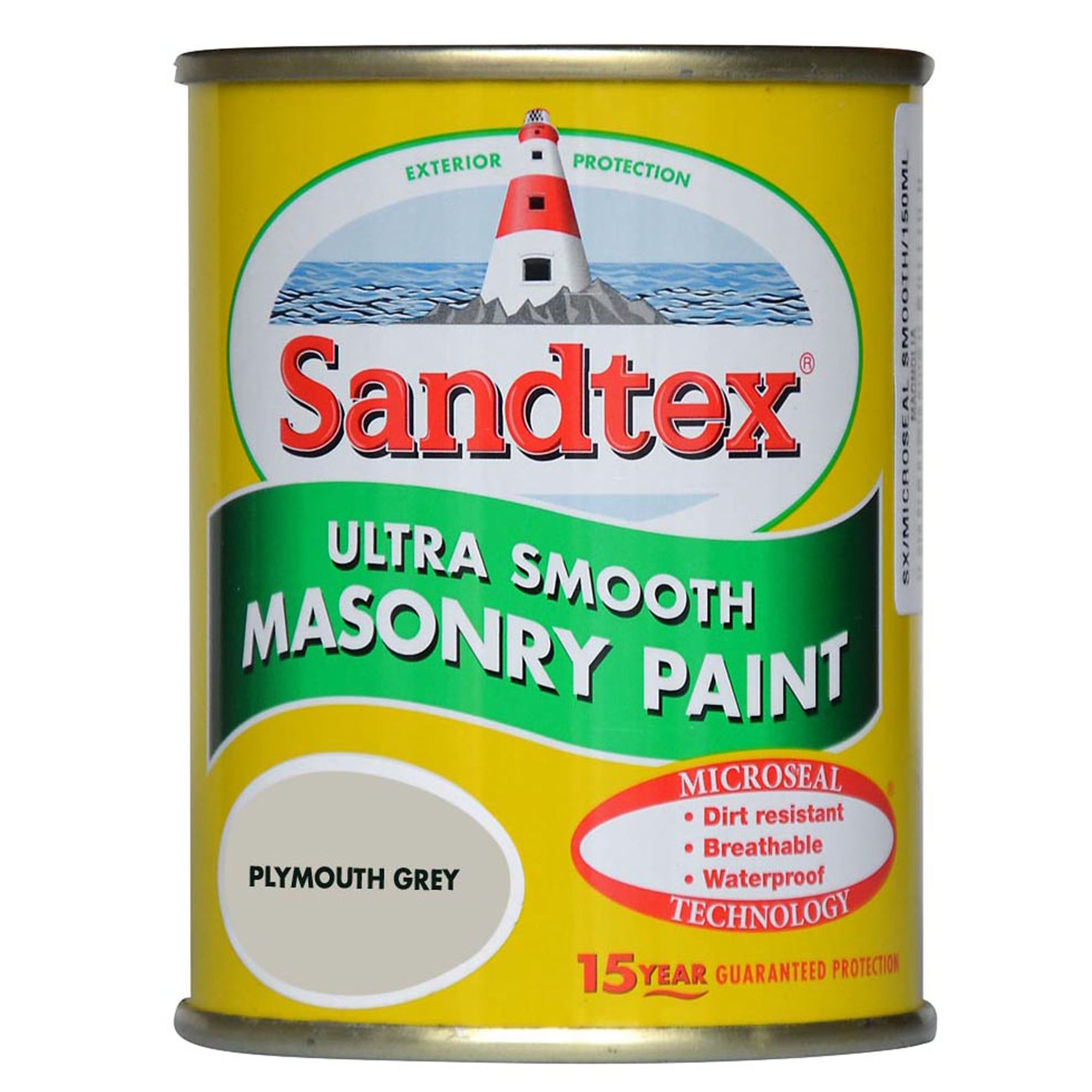 Sandtex Ultra smooth Plymouth grey Masonry paint, 150ml Tester pot