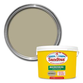 Sandtex Waterville Smooth Soft sheen Green Masonry paint, 10L