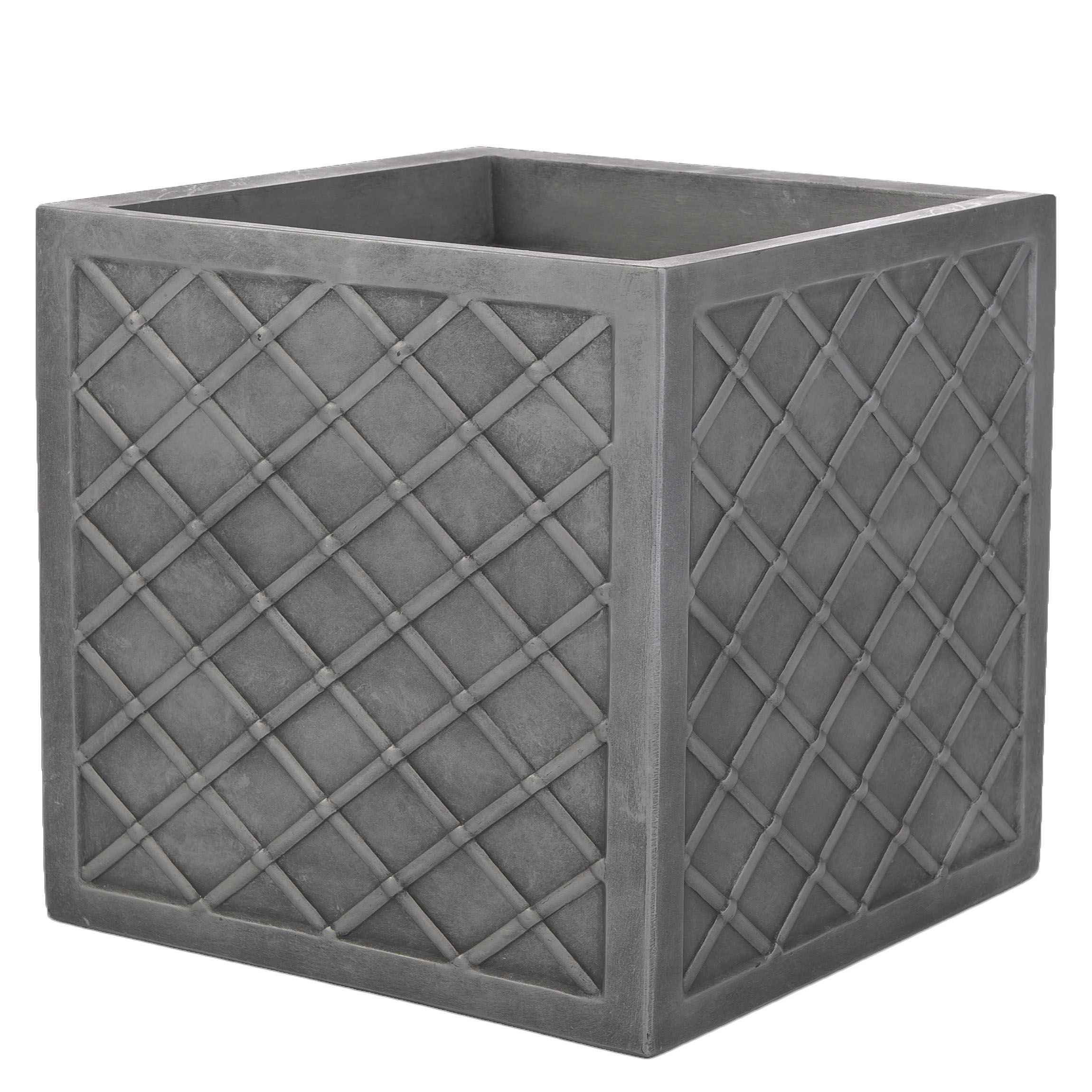Sankey Large Lazio Square Plastic Planter(W)39.5cm