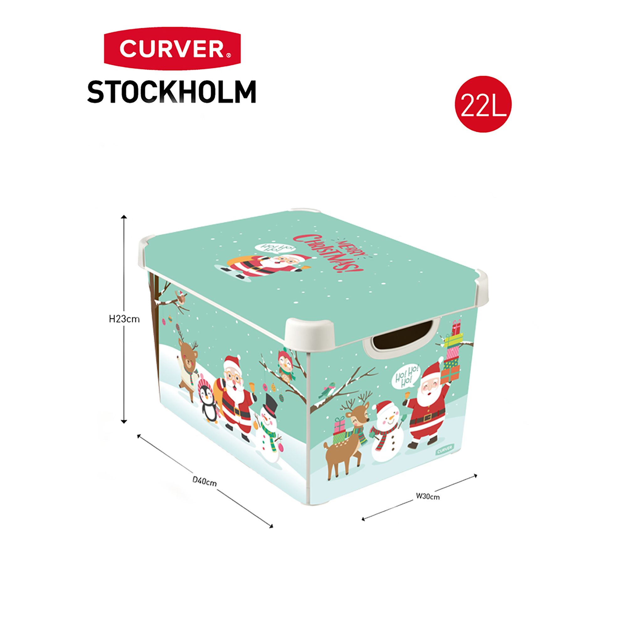 Santa & friends Christmas gift box